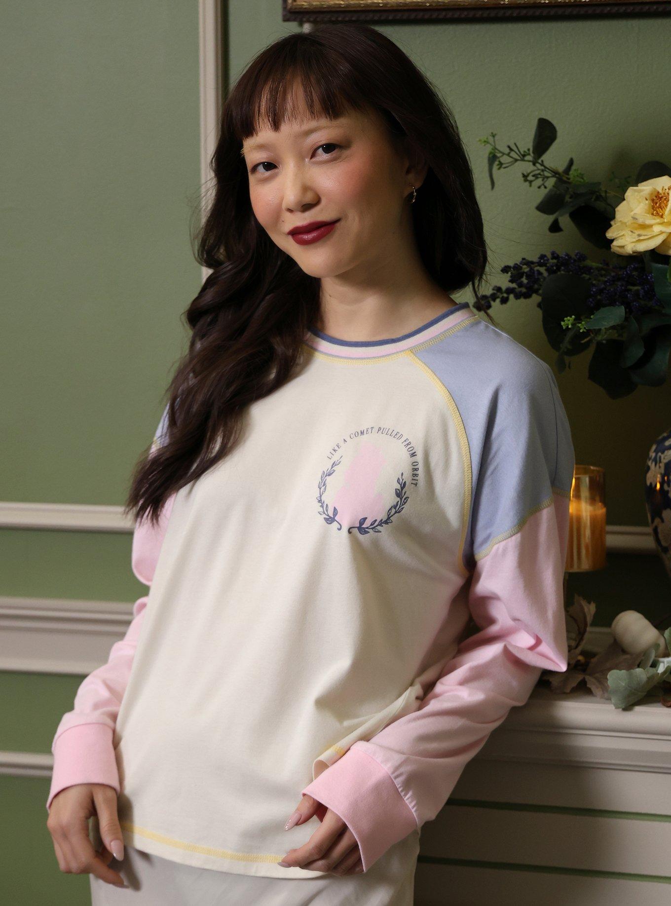 Her Universe Wicked Glinda Color-Block Long-Sleeve T-Shirt, , hi-res