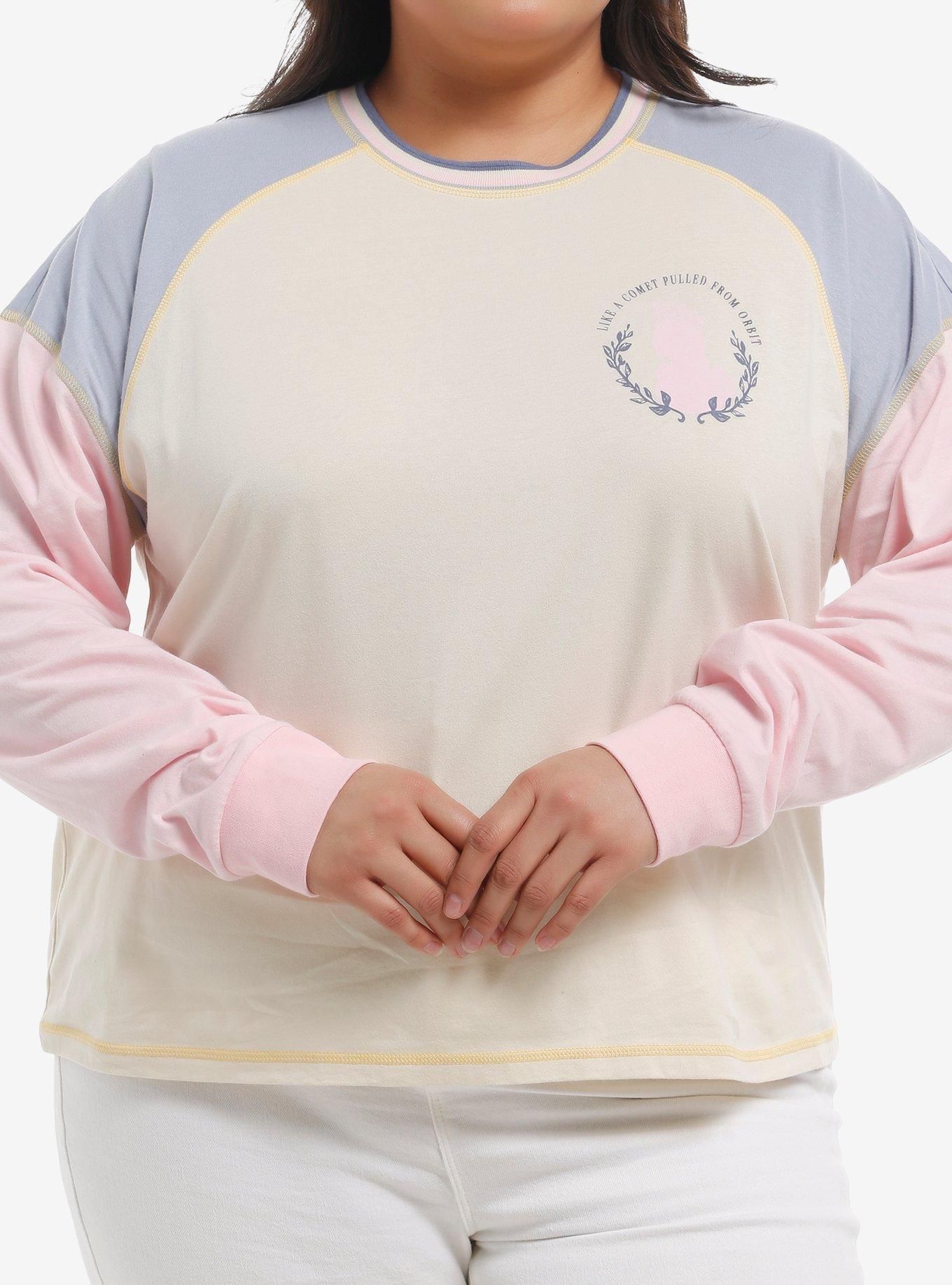 Her Universe Wicked Glinda Color-Block Long-Sleeve T-Shirt Plus Size, , hi-res