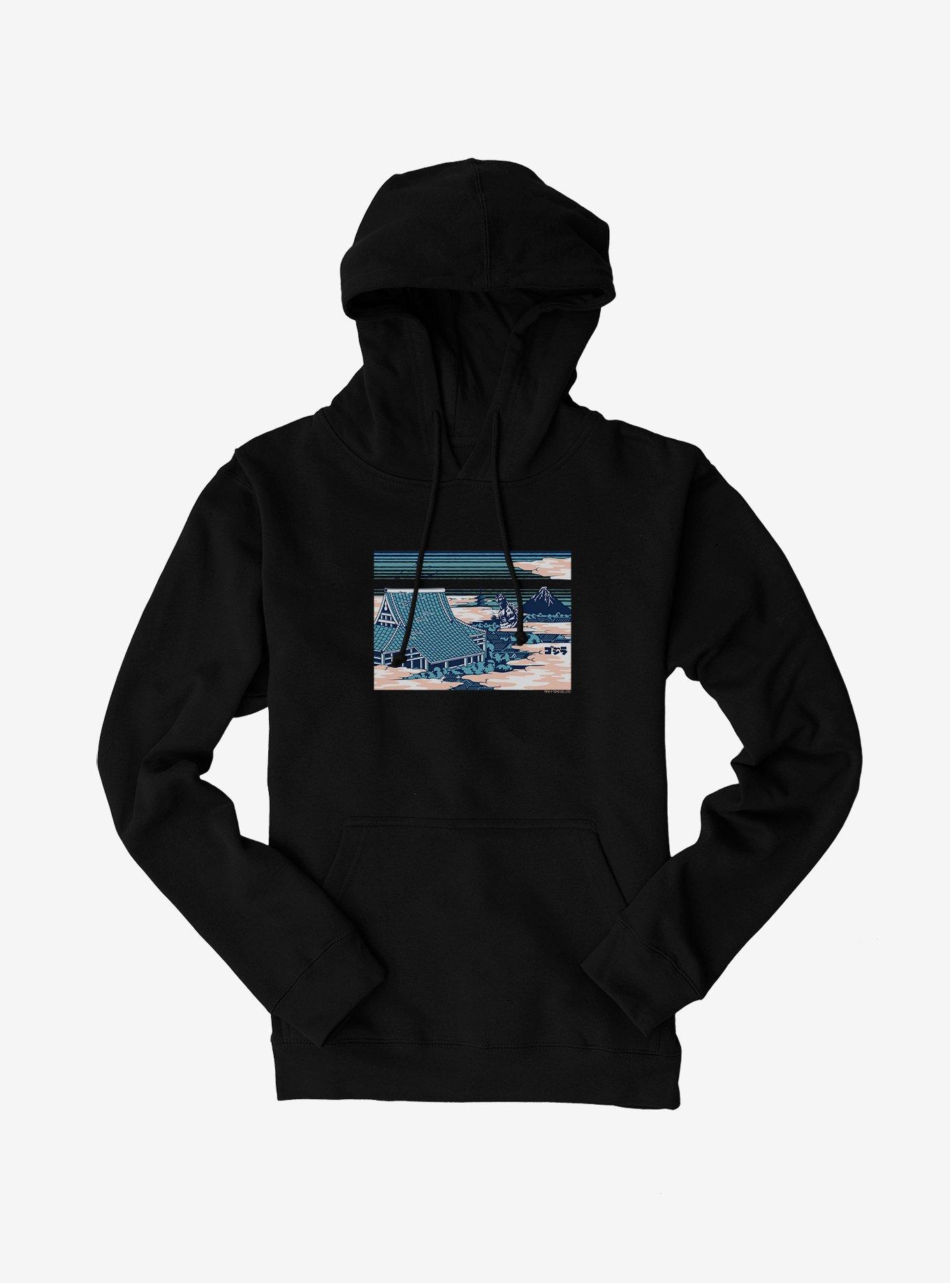 Godzilla Through The Clouds Hoodie, , hi-res