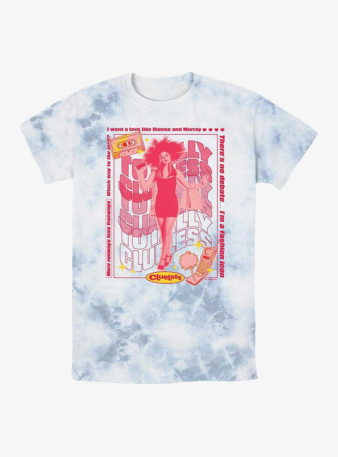 Clueless Totally Clueless Tye-Dye T-Shirt, WHITEBLUE, hi-res