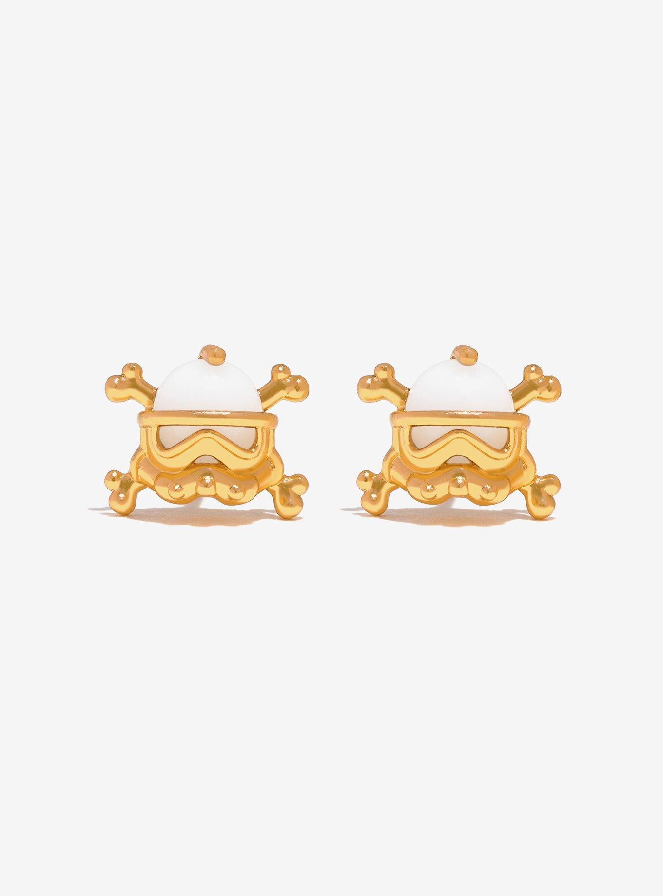 Star Wars X Girls Crew Stormtrooper Crossbones Stud Earrings, , hi-res