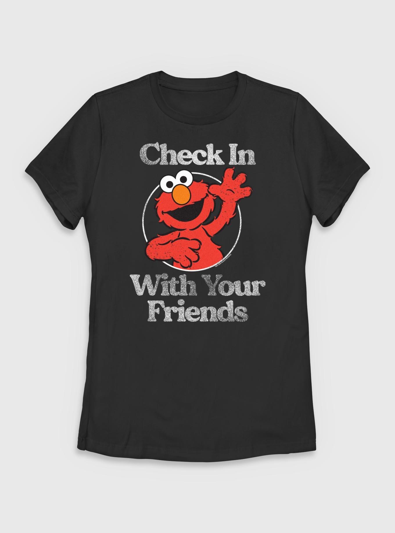 Sesame Street Elmo Check In With Your Friends Womens T-Shirt, , hi-res