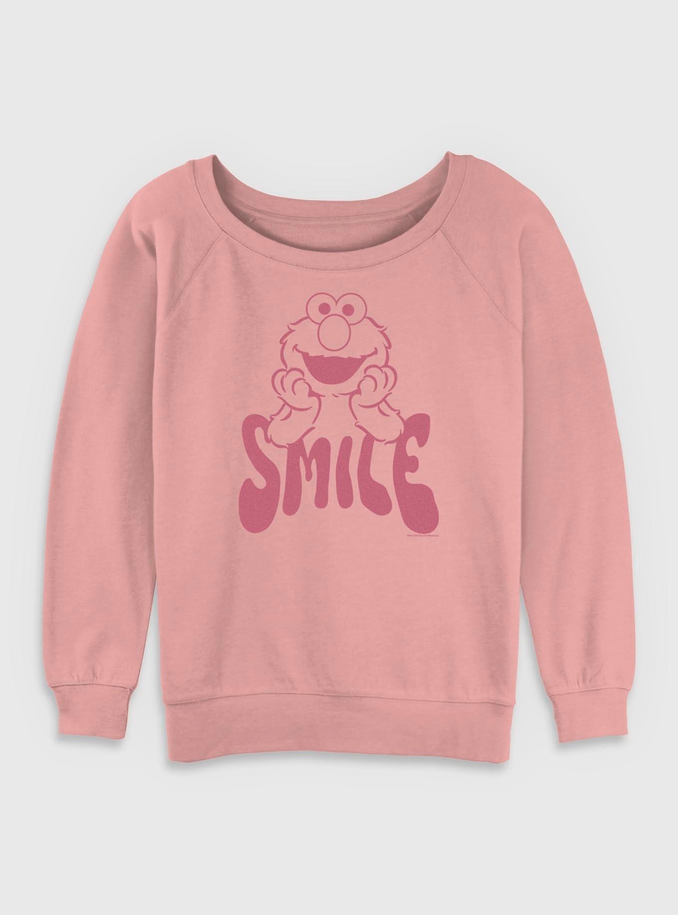 Sesame Street Elmo Smile Womens Slouchy Sweatshirt, , hi-res