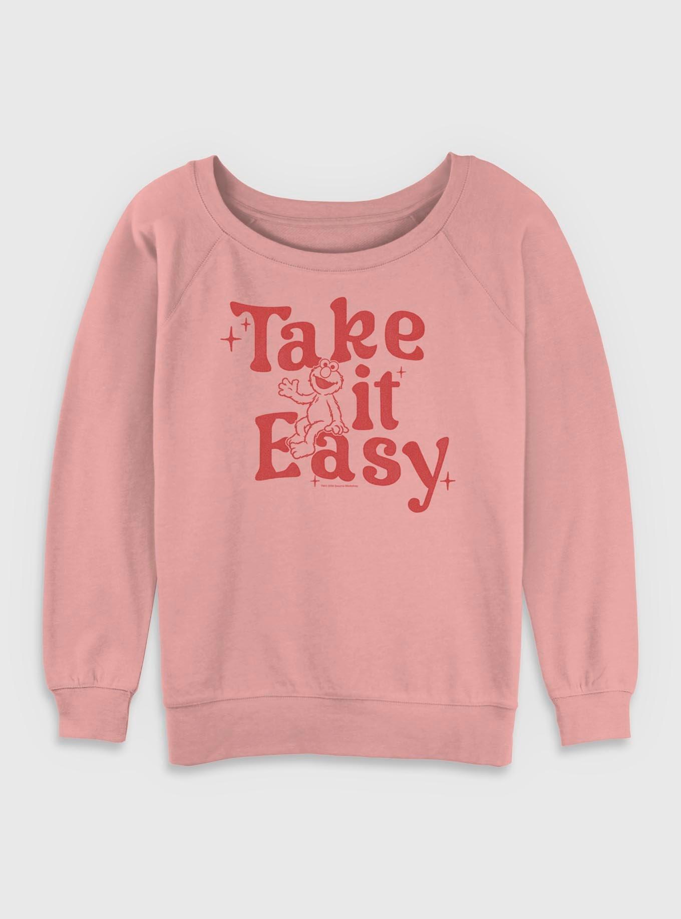 Sesame Street Elmo Take It Easy Womens Slouchy Sweatshirt, , hi-res