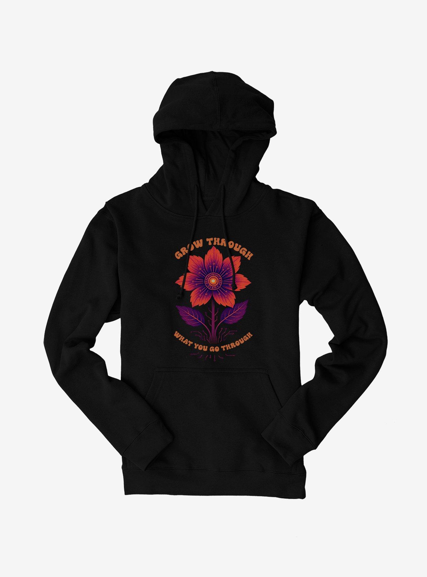 Hot Topic Grow Through What You Go Through Hoodie, BLACK, hi-res