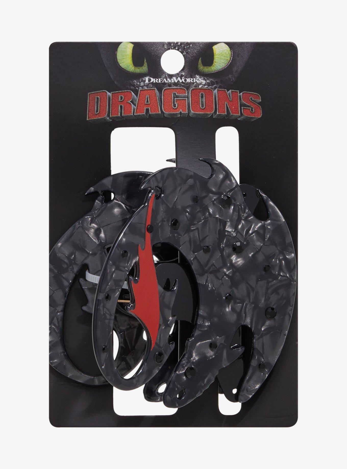 How To Train Your Dragon Toothless Emblem Claw Hair Clip, , hi-res