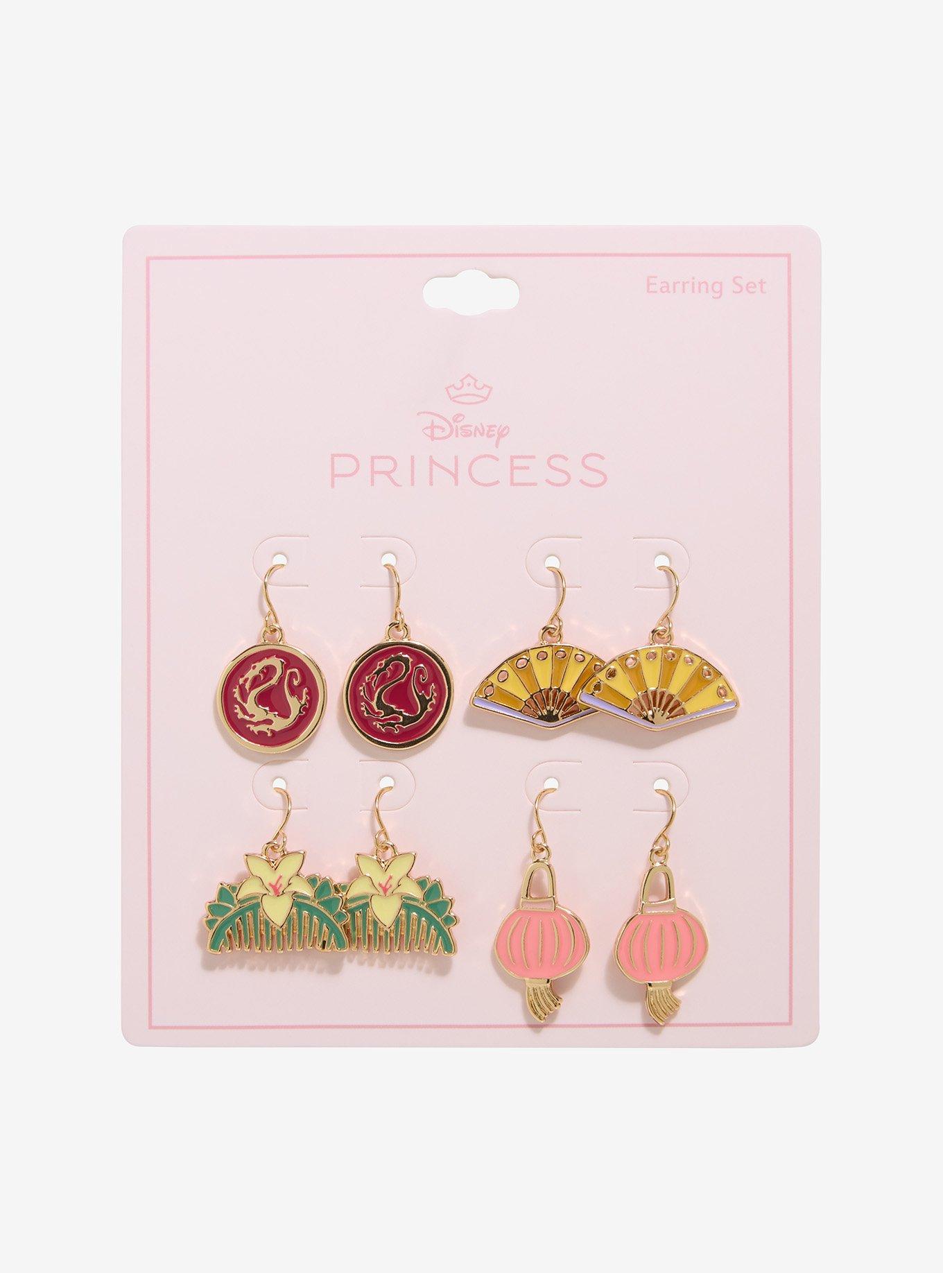 Disney Mulan Icons Drop Earring Set, , hi-res
