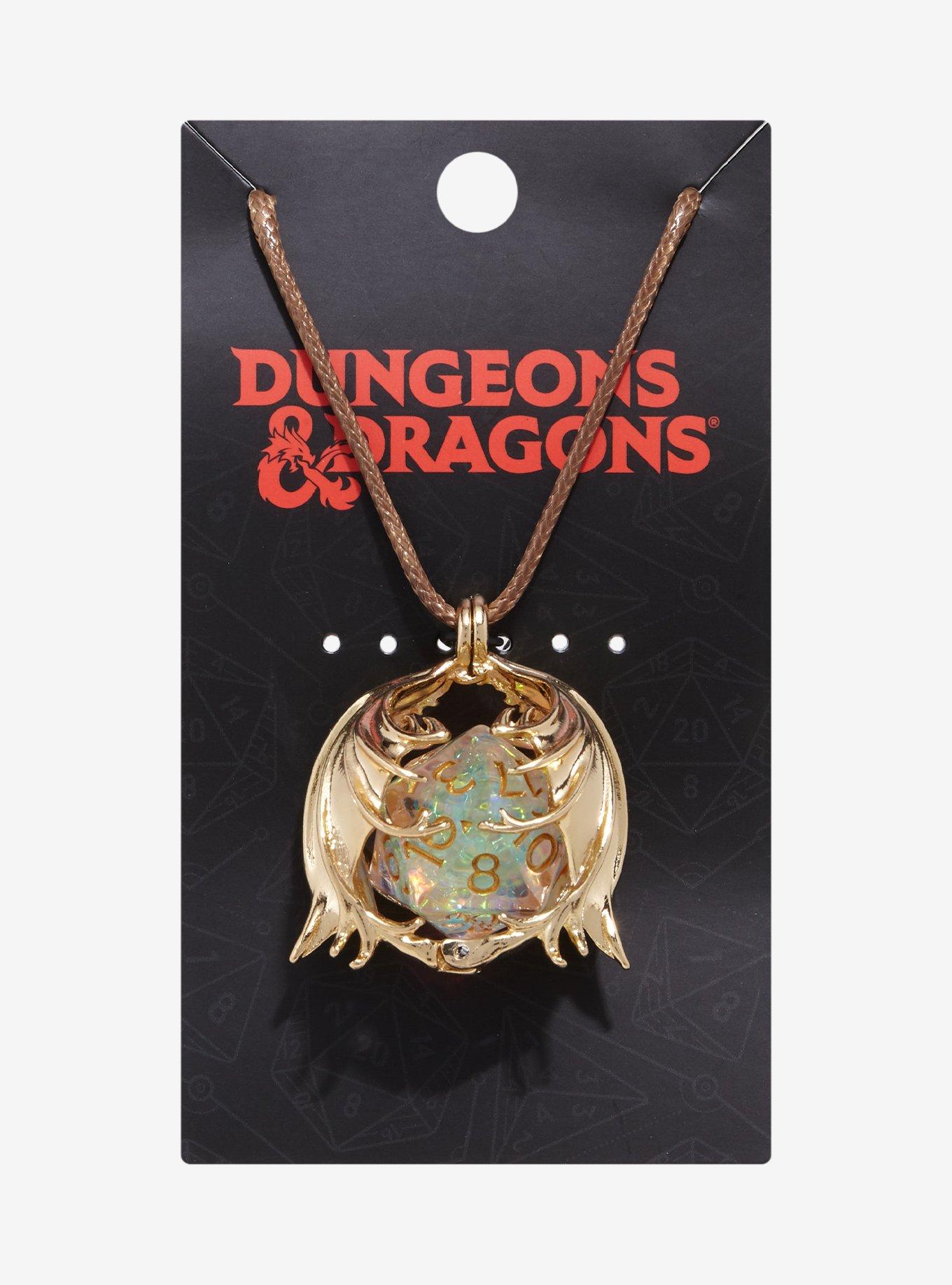 Dungeons & Dragons Dice Dragon Wing Necklace, , hi-res