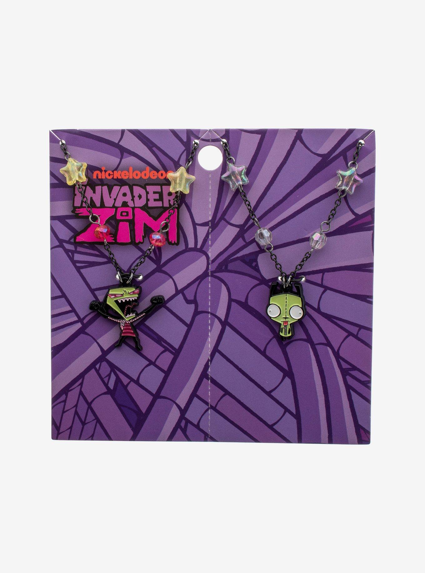 Invader Zim GIR & Zim Best Friend Necklace Set, , hi-res