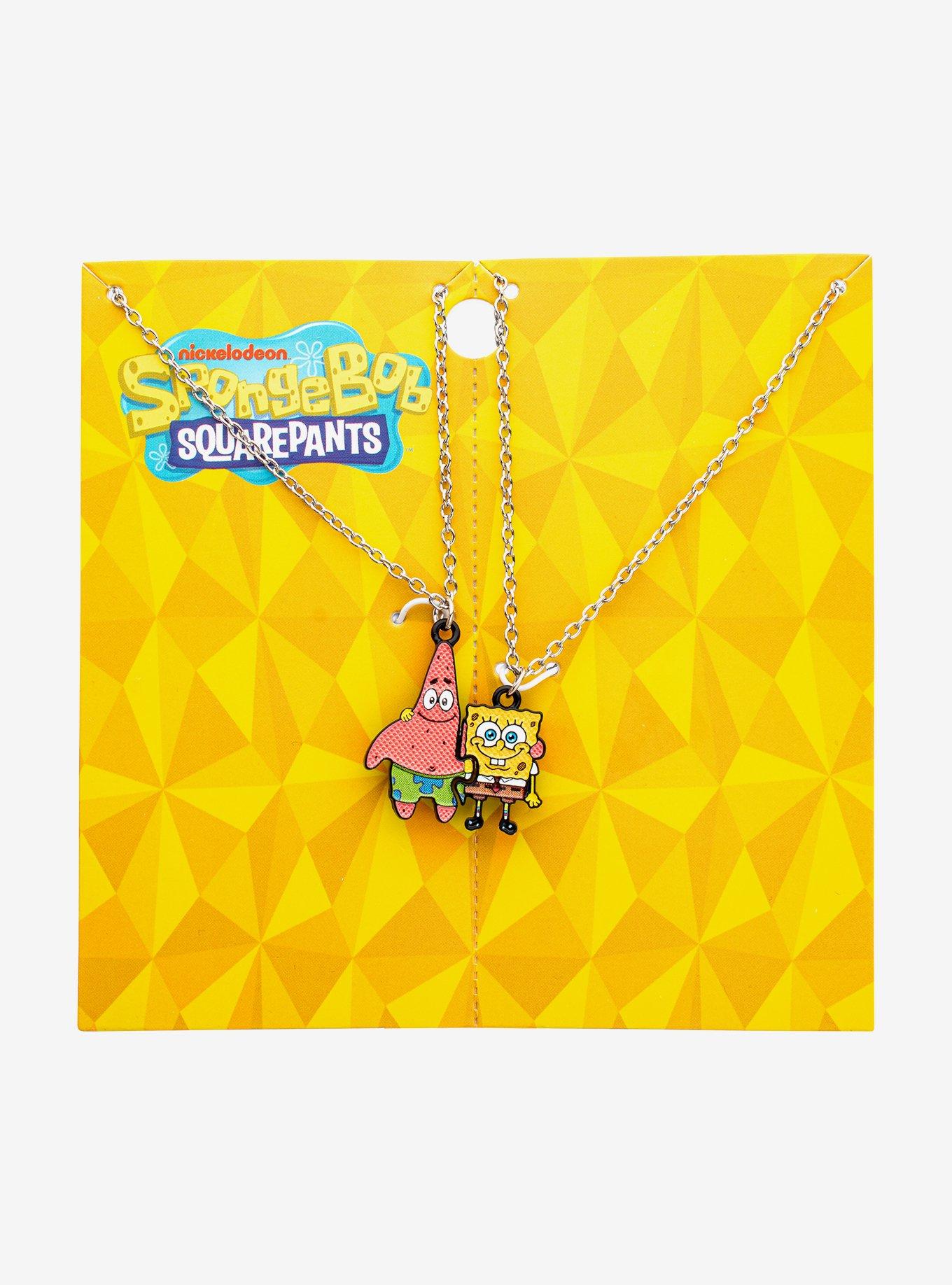 SpongeBob SquarePants SpongeBob & Patrick Puzzle Best Friend Necklace Set, , hi-res