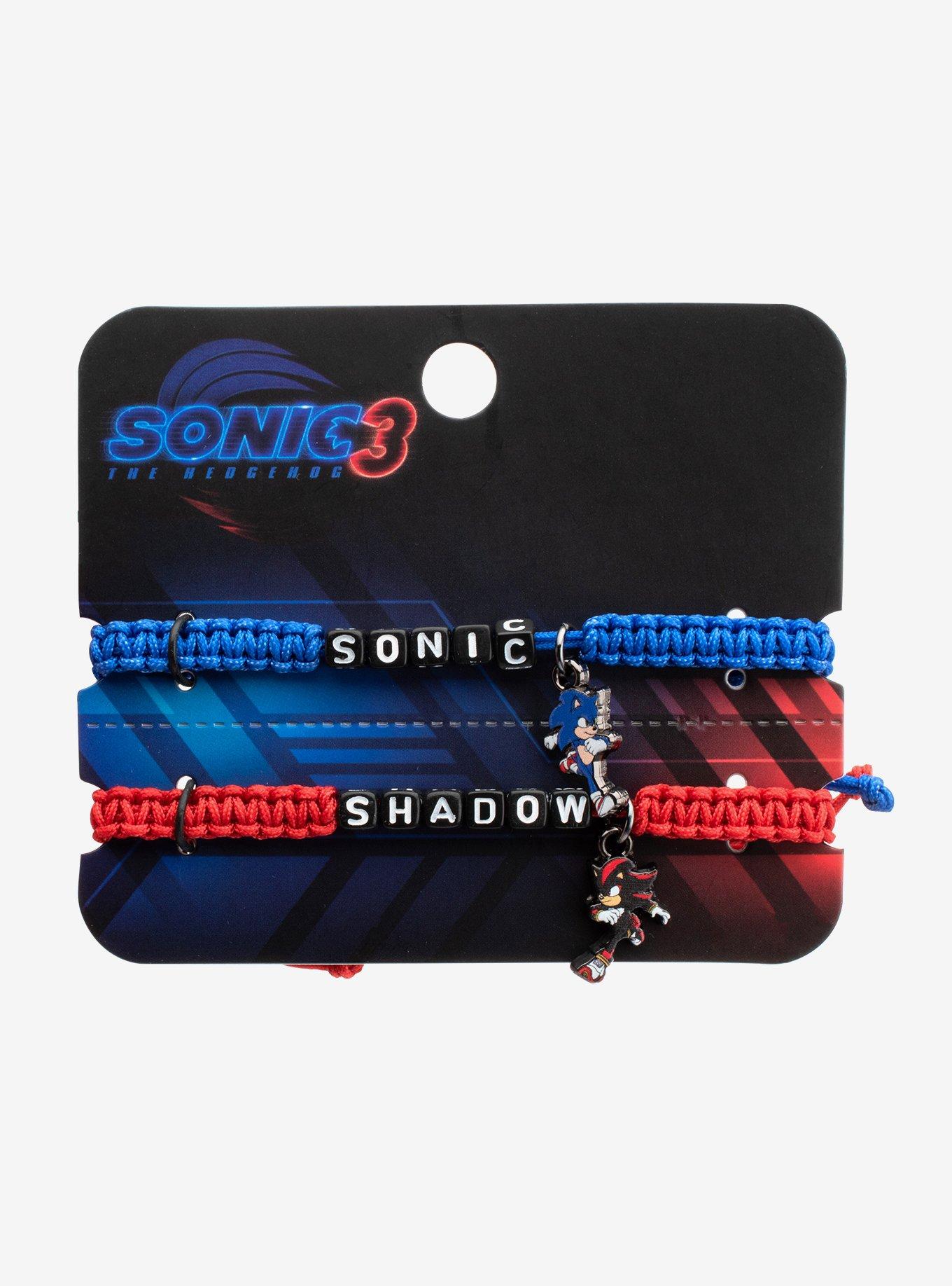 Sonic The Hedgehog 3 Sonic & Shadow Cord Bracelet Set, , hi-res