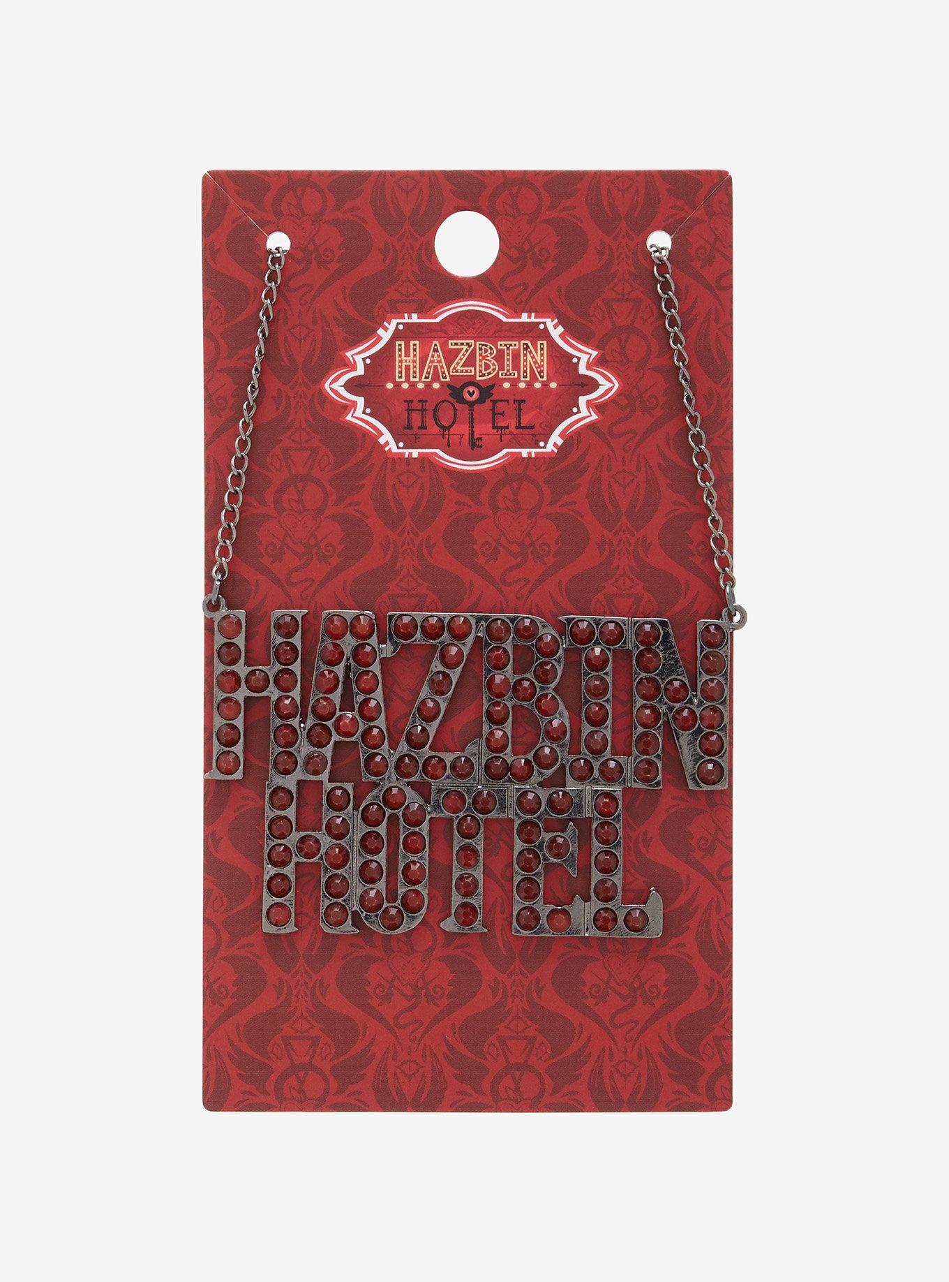 Hazbin Hotel Rhinestone Marquee Nameplate Necklace, , hi-res