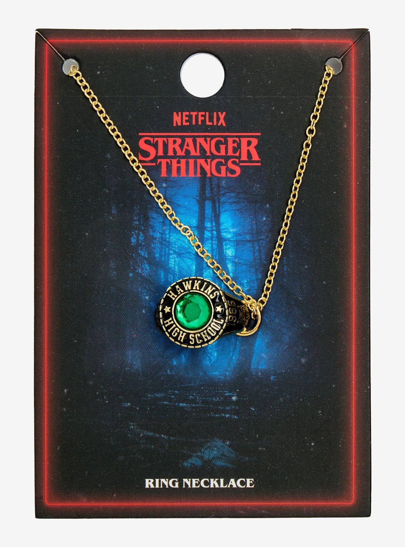 Stranger Things Hawkins High Class Ring Necklace, , hi-res