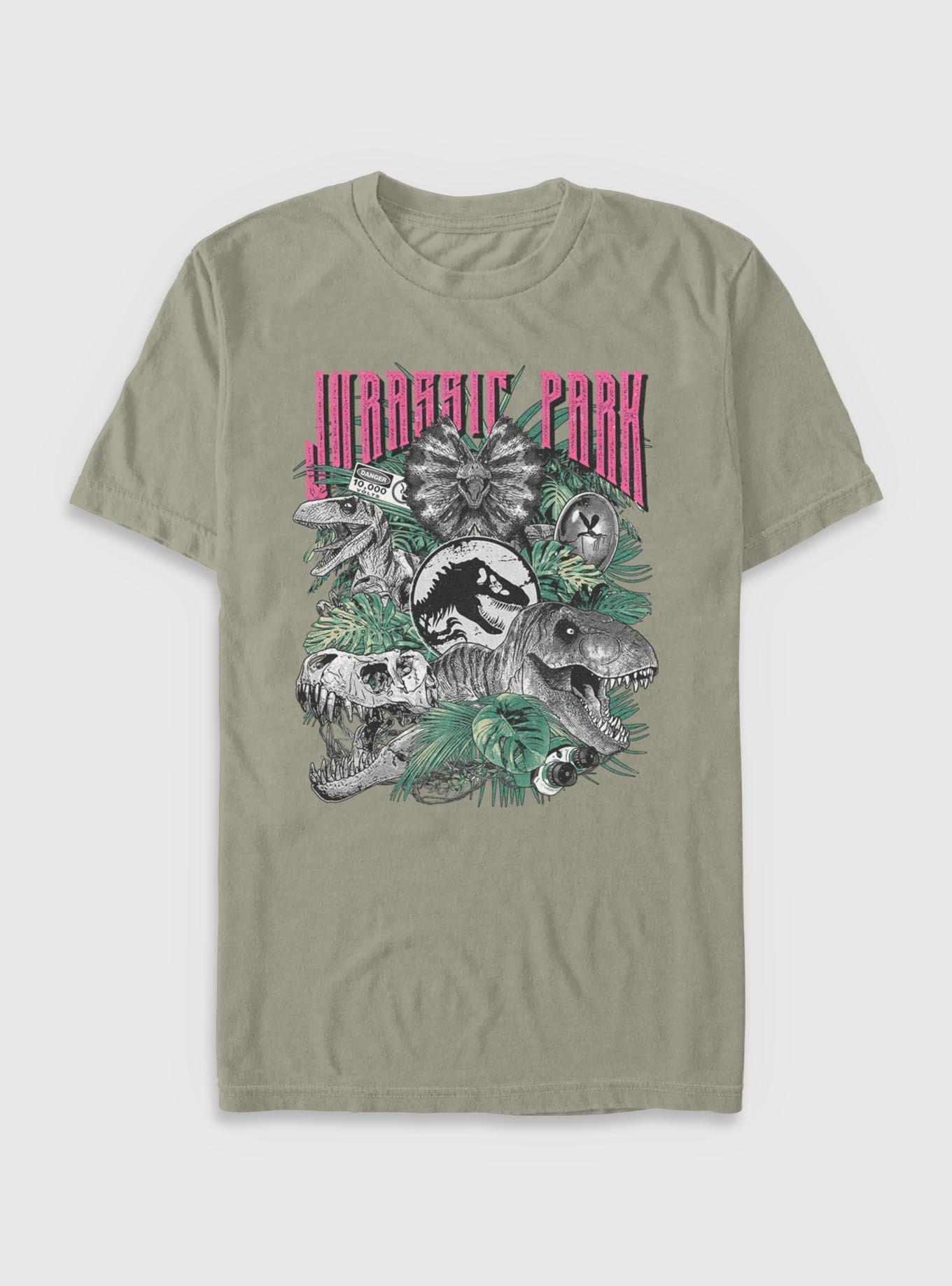Jurassic Park Life Finds A Way Iconic Dinosaurs Garment Dye T-shirt Her Universe Web Exclusive, , hi-res