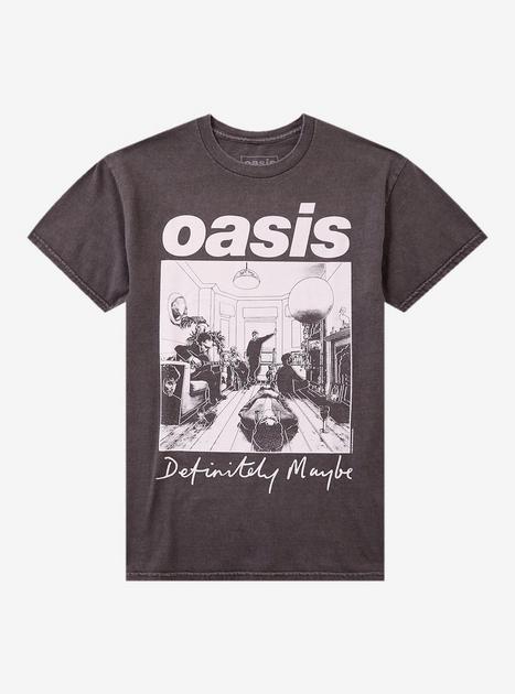 Oasis Definitely Maybe Pigment-Dyed T-Shirt | Hot Topic