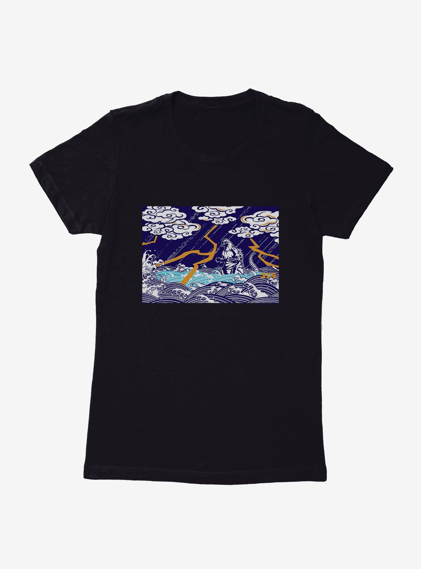 Godzilla Thunder And Lightning Womens T-Shirt, , hi-res