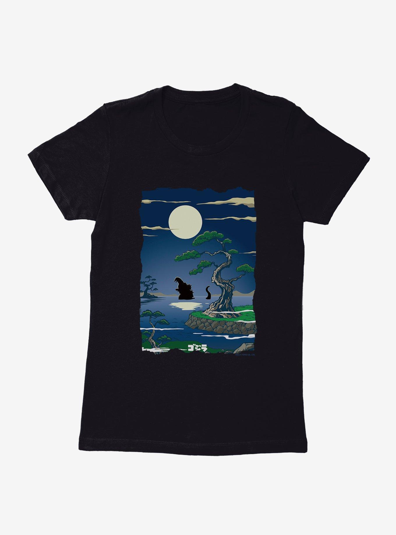 Godzilla Full Moon Descent Womens T-Shirt, , hi-res