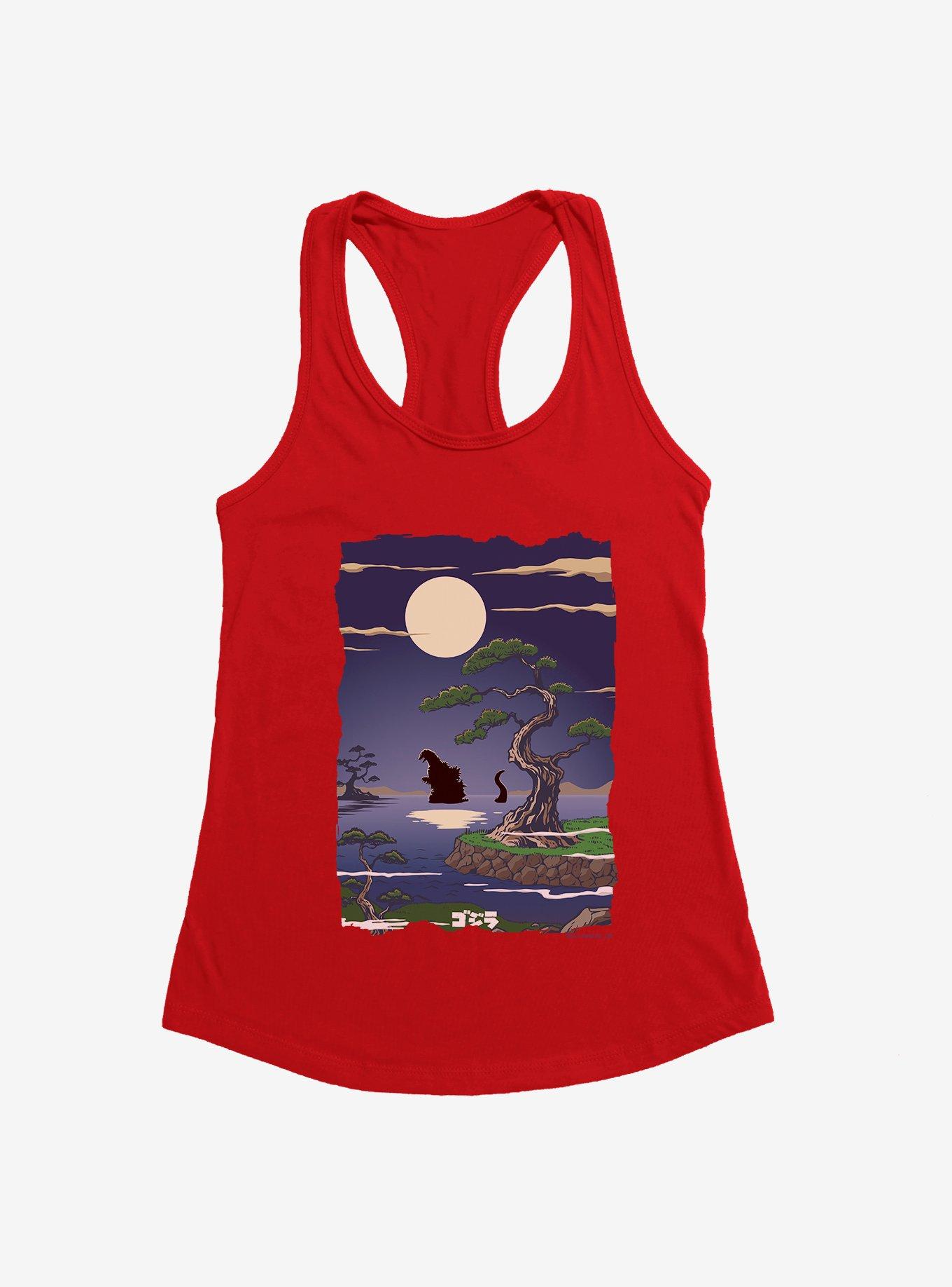 Godzilla Full Moon Descent Womens Tank Top, , hi-res