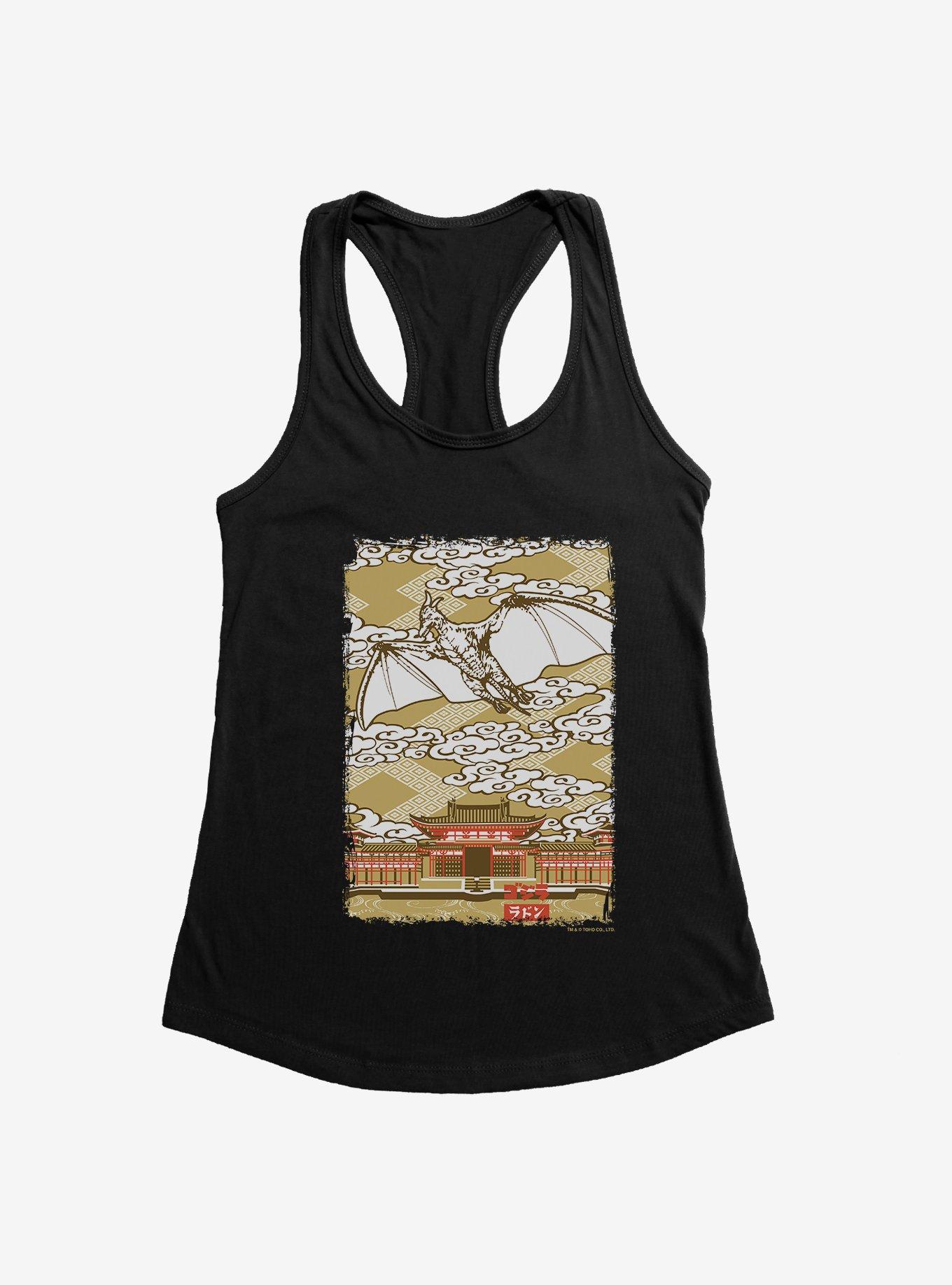 Godzilla Rodan Poster Womens Tank Top, , hi-res