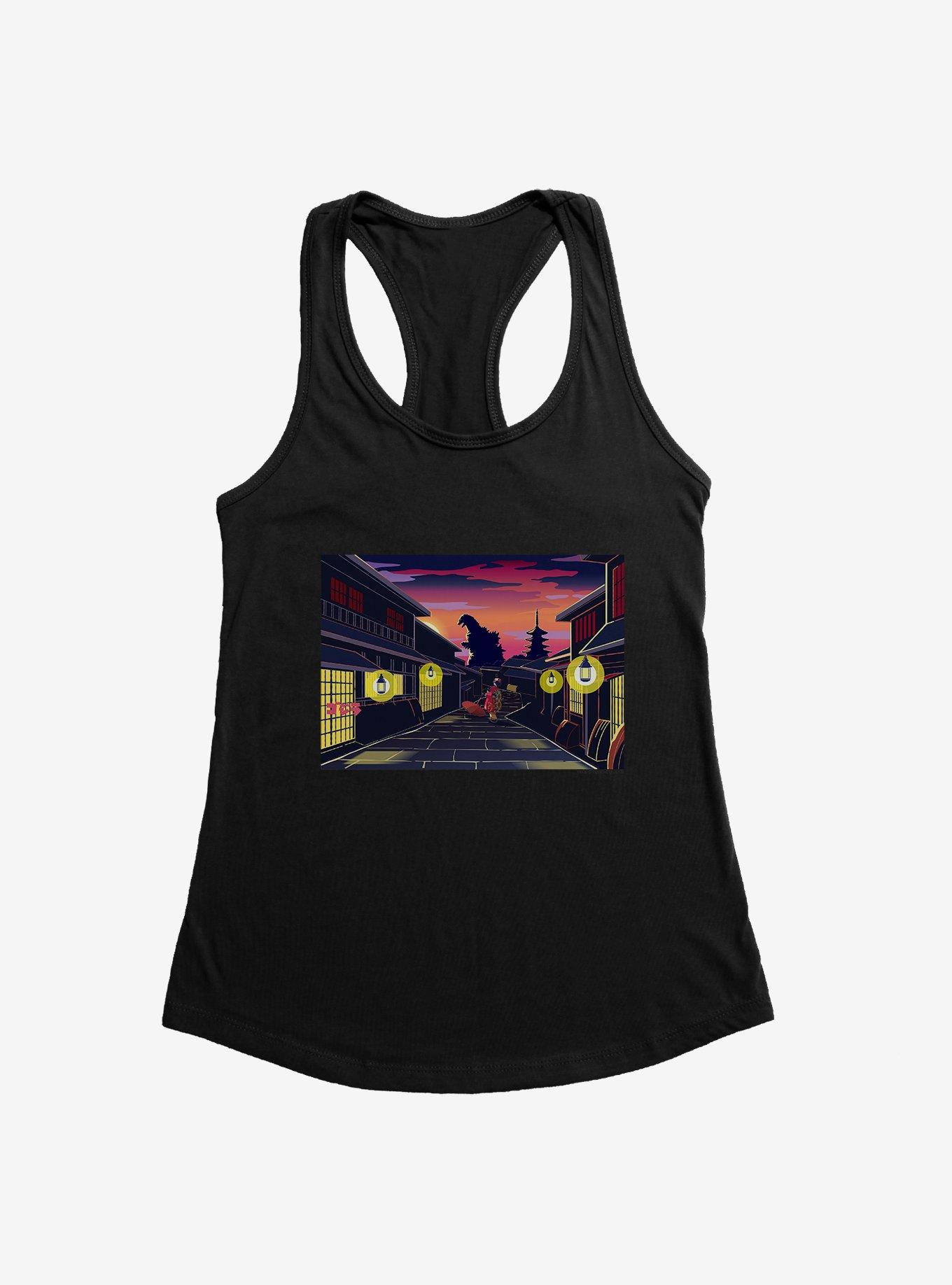 Godzilla Kabuki Sunset Womens Tank Top, , hi-res