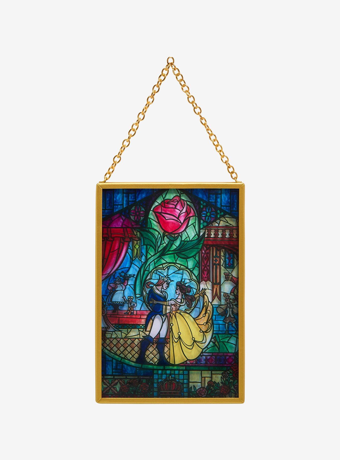 Disney Beauty And The Beast Stained Glass Wall Art, , hi-res