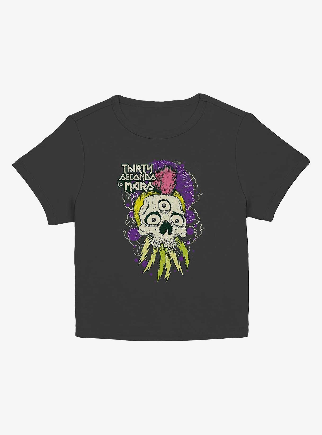 Thirty Seconds To Mars Mohawk Skull Girls Baby T-Shirt, , hi-res