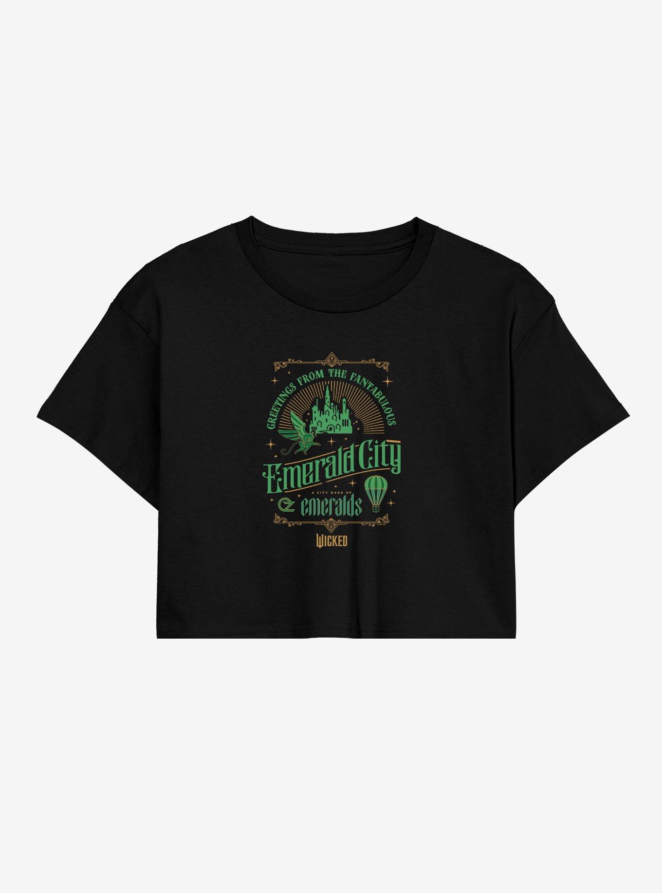 Wicked Emerald City Womens Crop T-Shirt, , hi-res