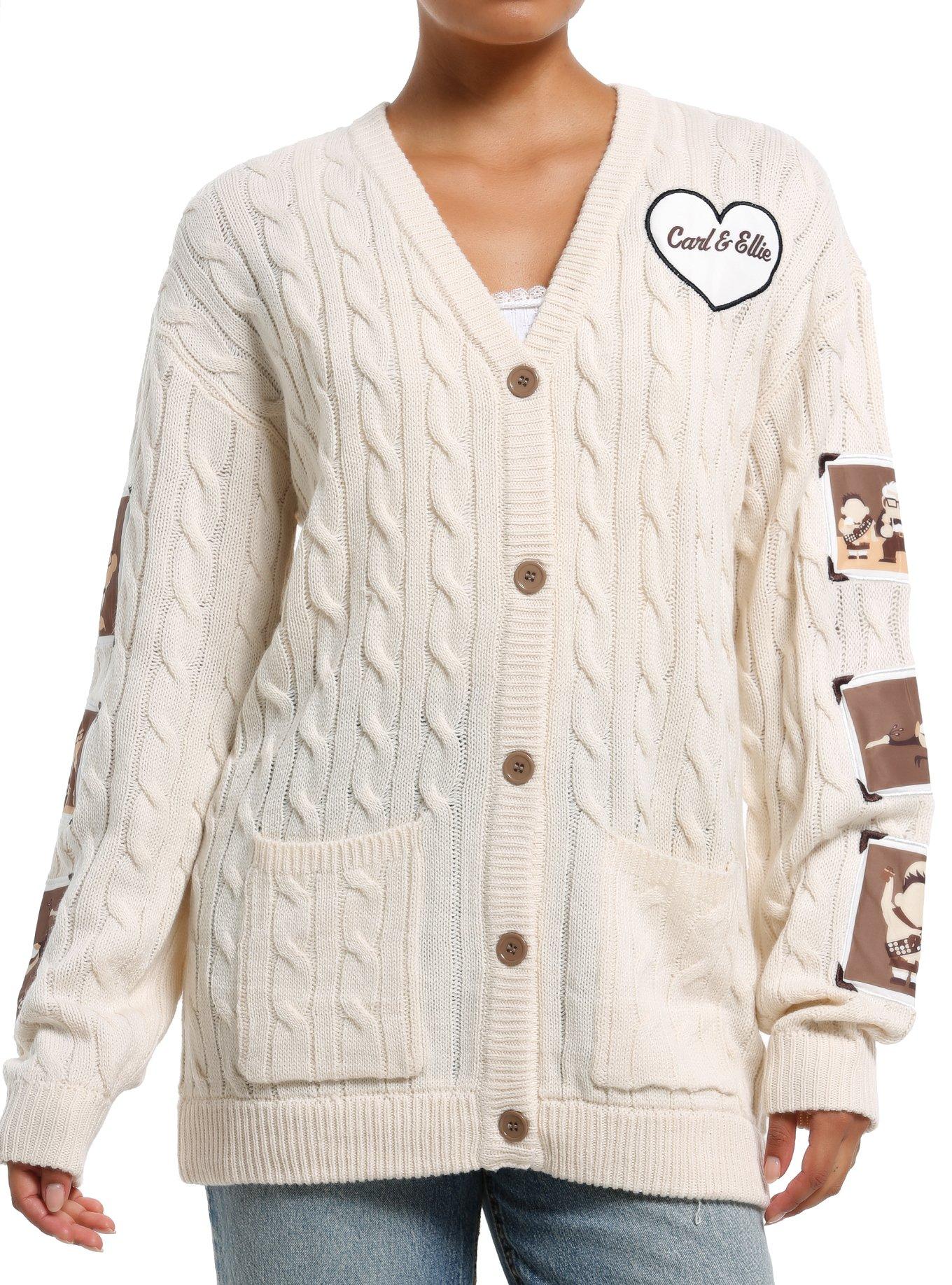 Her Universe Disney Pixar Up Photographs Cable Knit Girls Cardigan, , hi-res