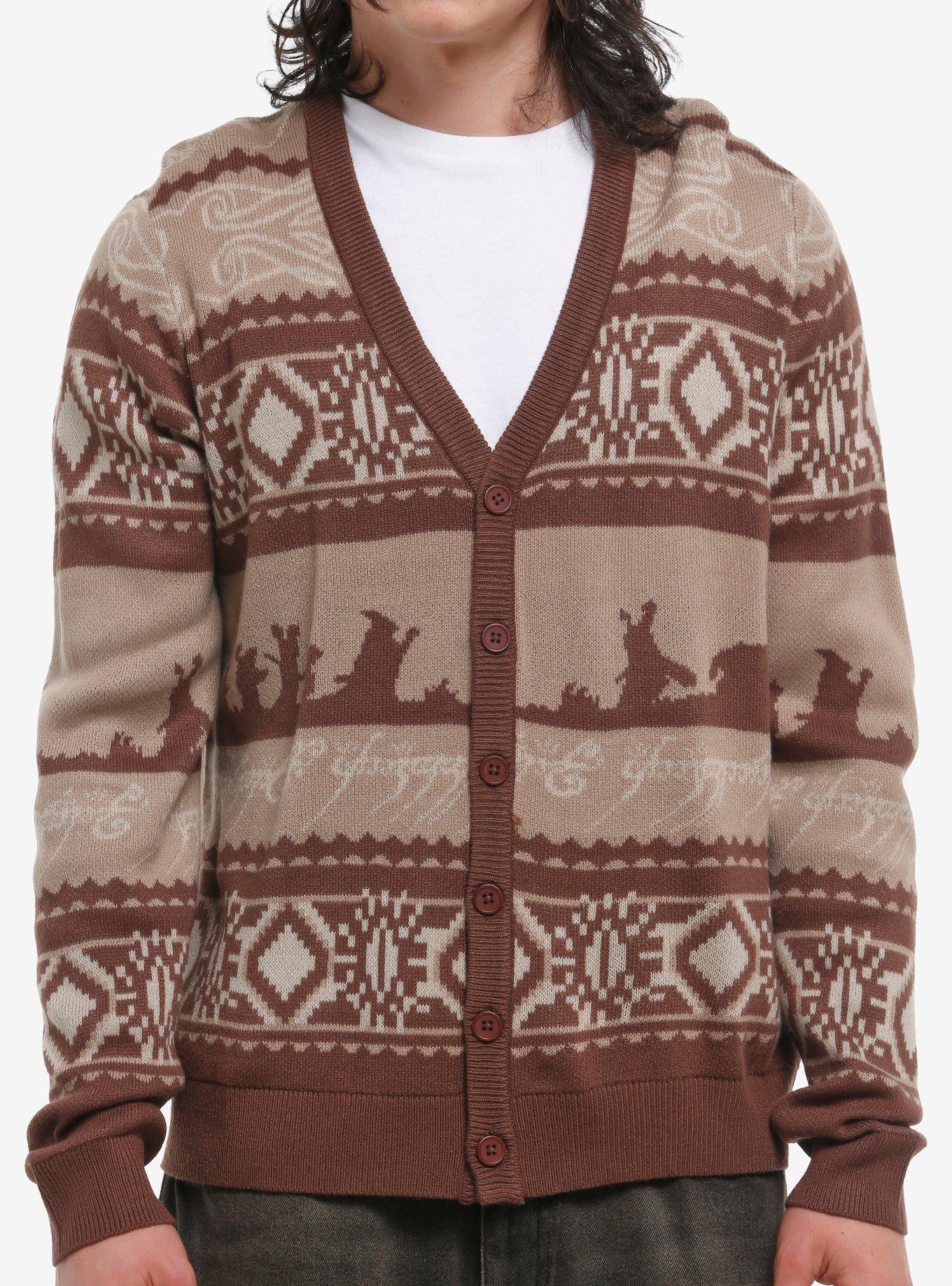The Lord Of The Rings Silhouette Fair Isle Cardigan, , hi-res