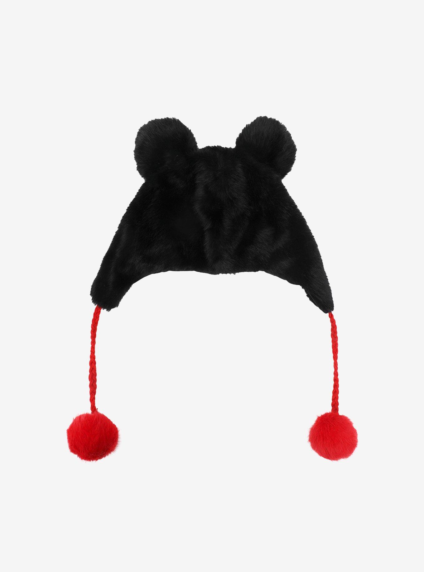 Disney Mickey Mouse Ears Plush Tassel Beanie, , hi-res
