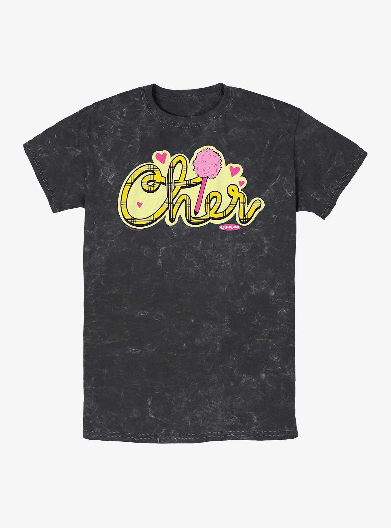 Clueless Cher Plaid Logo Mineral Wash T-Shirt, , hi-res