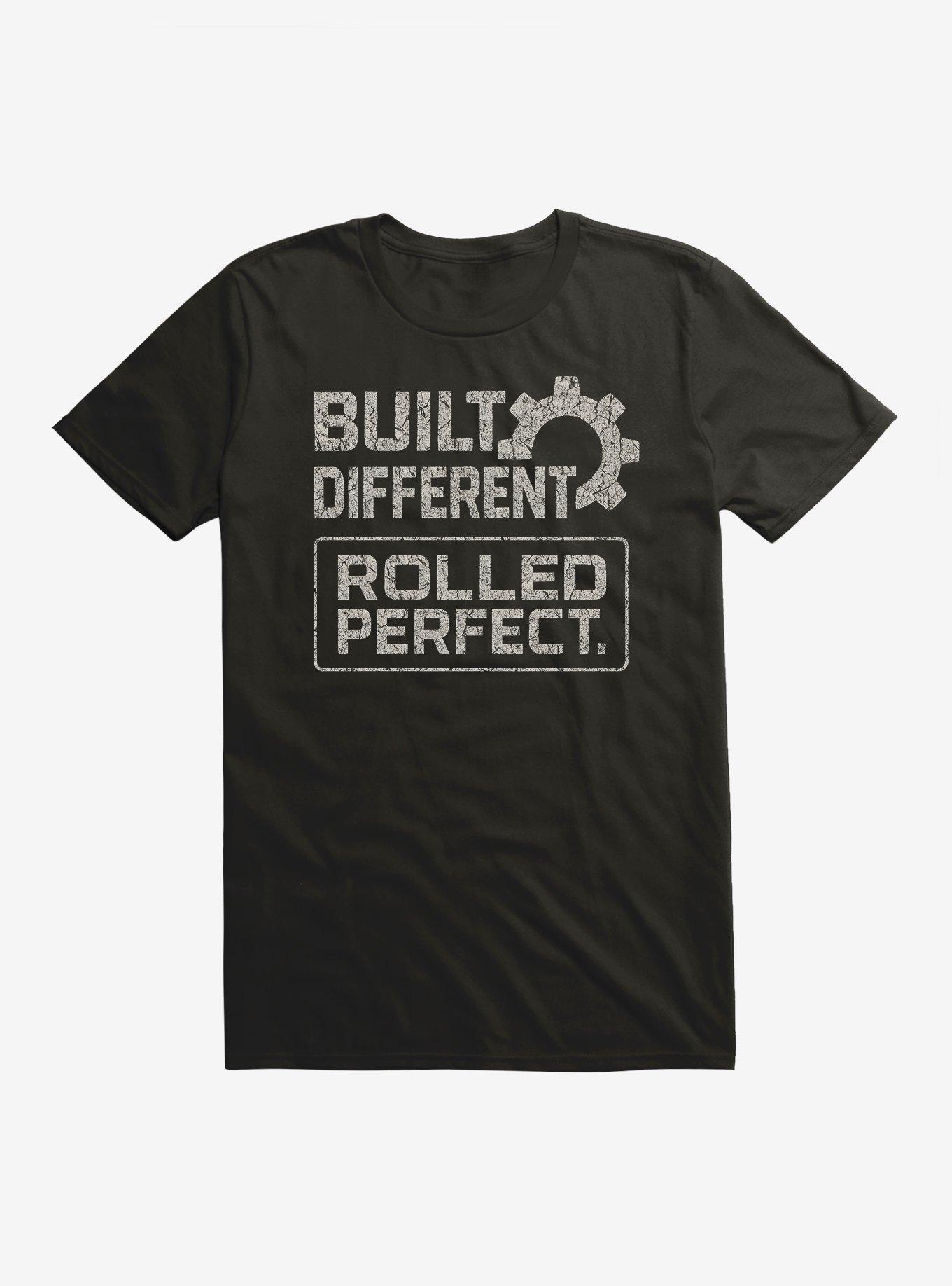 Hot Topic Built Different Rolled Perfect T-Shirt, BLACK, hi-res