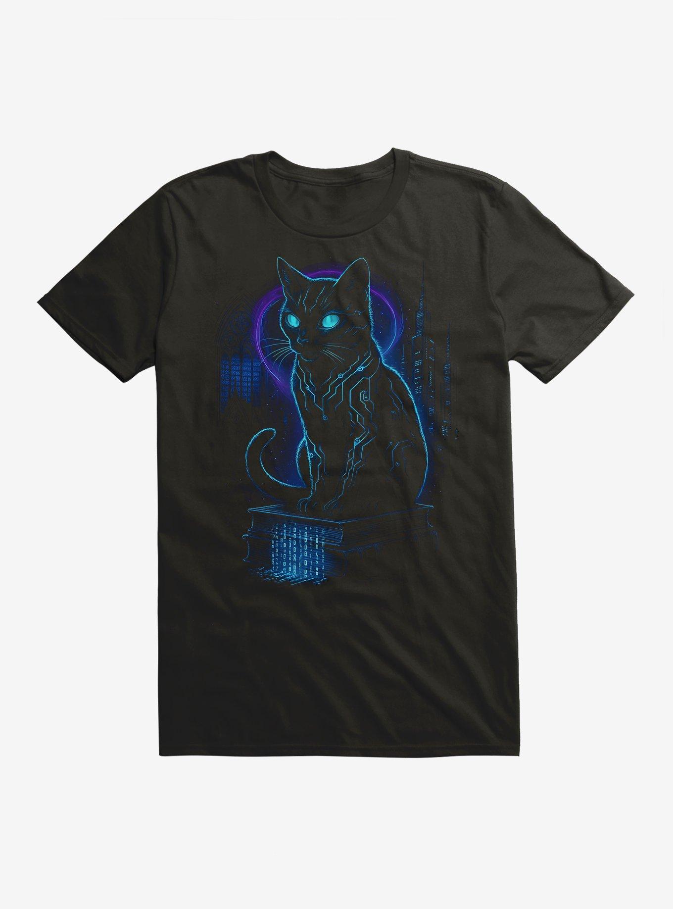 Y2K Cat Books T-Shirt, , hi-res