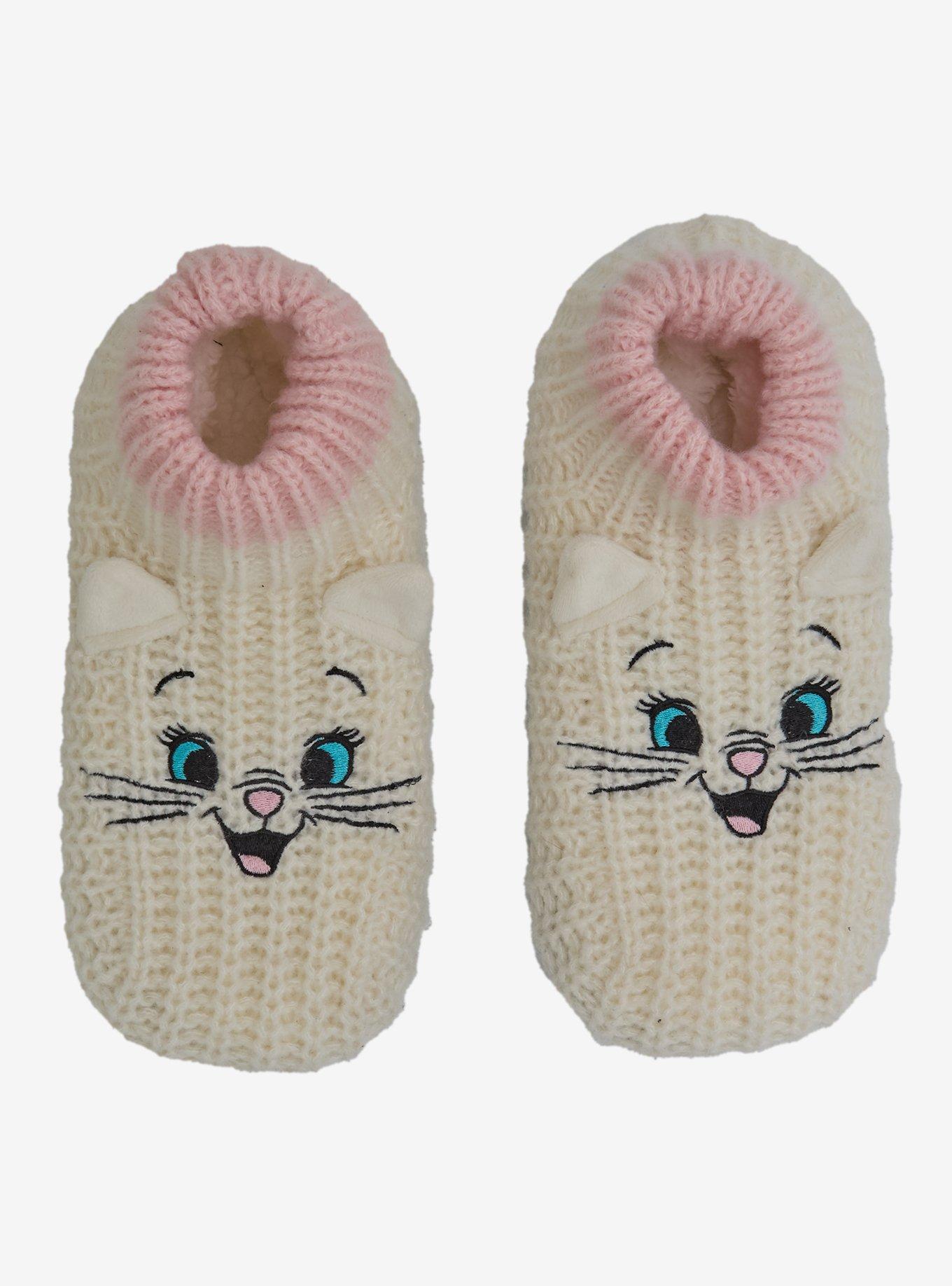 Disney The Aristocats Marie Knit Slipper Socks — BoxLunch Exclusive, , hi-res
