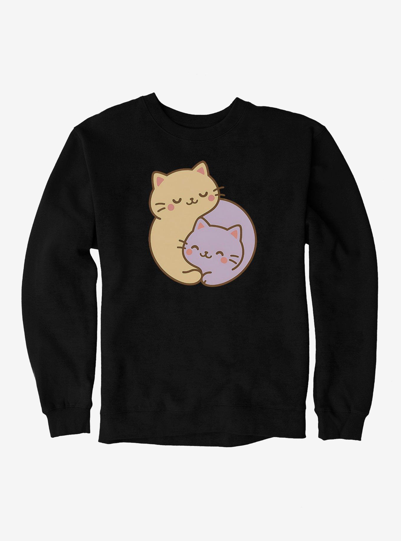 Ying Yang Cats Sweatshirt, , hi-res