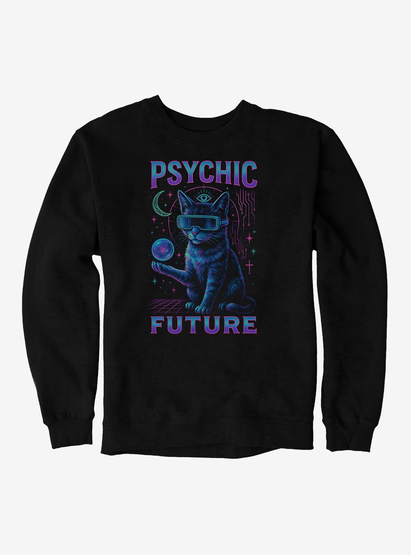 Hot Topic Psychich Future Cat Sweatshirt, , hi-res