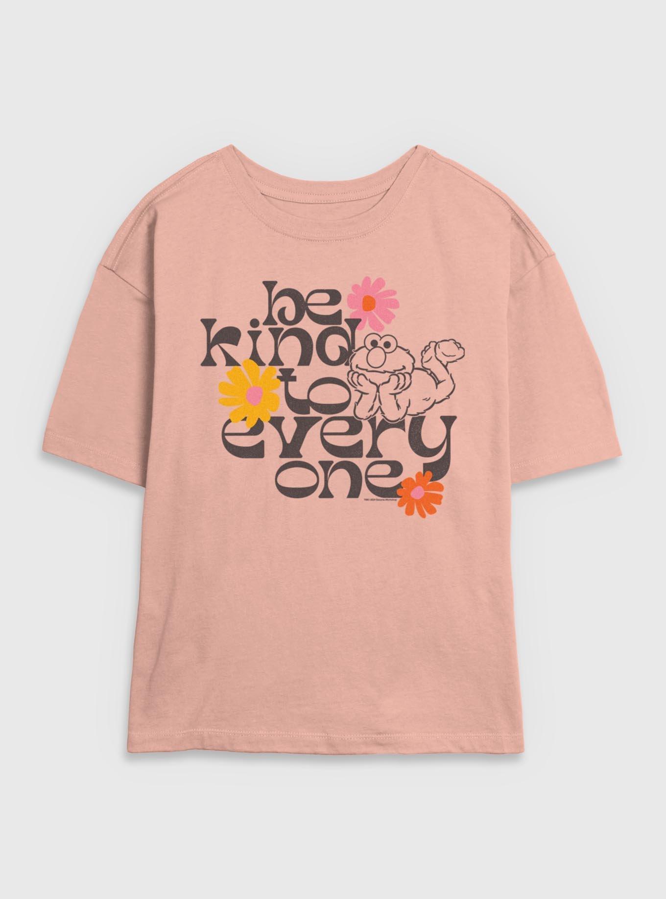 Sesame Street Elmo Be Kind To Everyone Womens Skimmer T-Shirt, PEACH, hi-res
