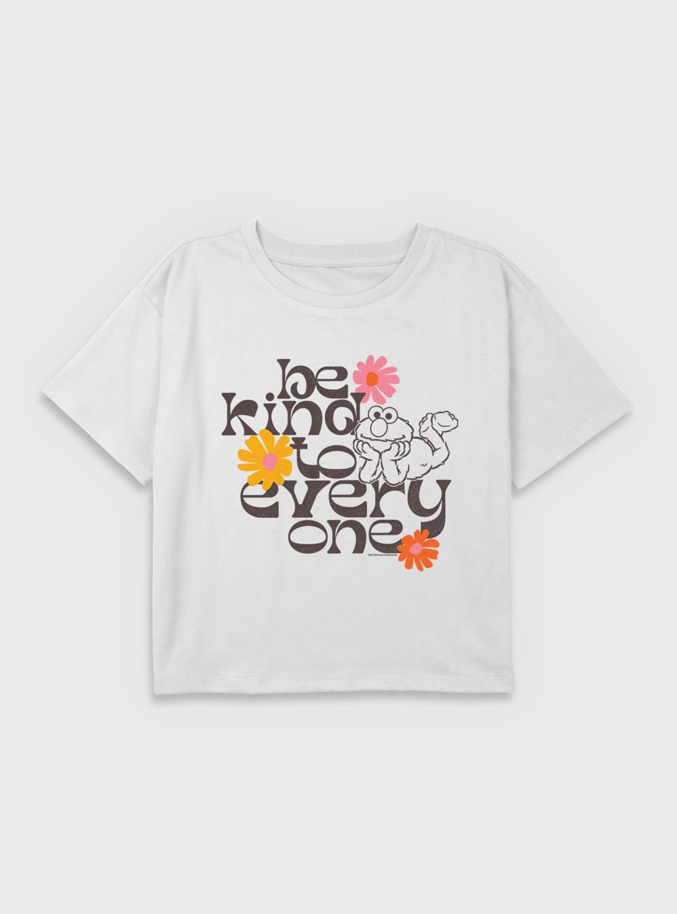 Sesame Street Elmo Be Kind To Everyone Youth Girls Boxy T-Shirt, , hi-res