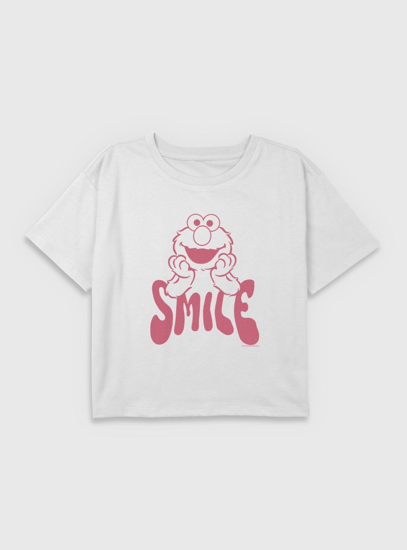 Sesame Street Elmo Smile Youth Girls Boxy T-Shirt, , hi-res