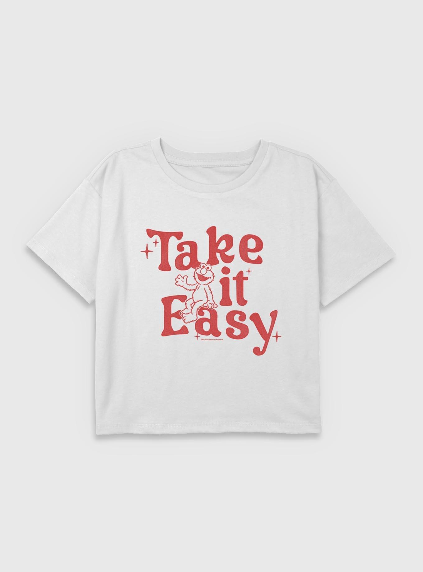 Sesame Street Elmo Take It Easy Youth Girls Boxy T-Shirt, , hi-res