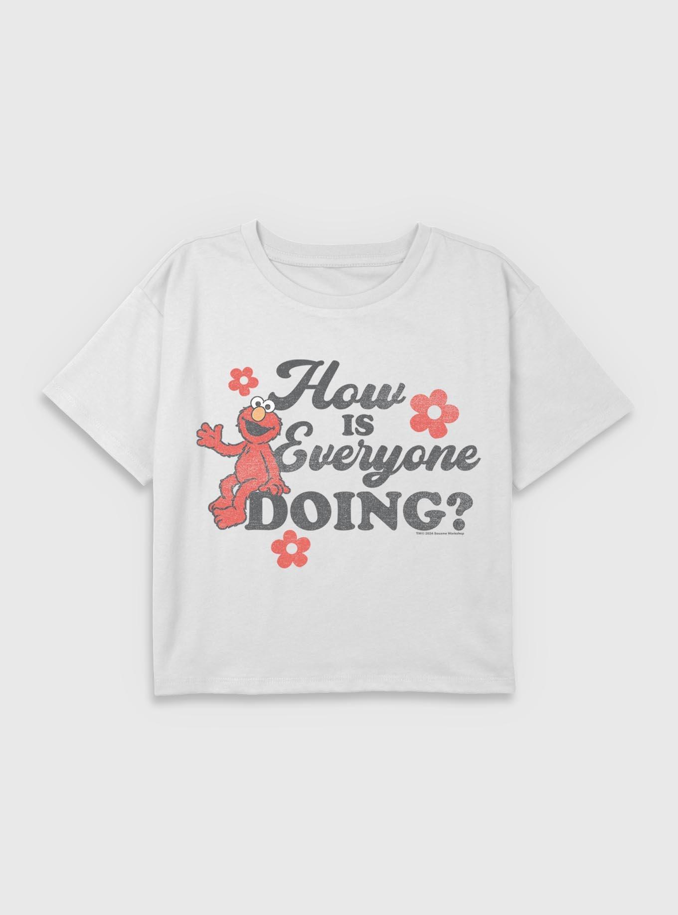 Sesame Street How Is Everyone Doing Elmo Youth Girls Boxy T-Shirt, , hi-res