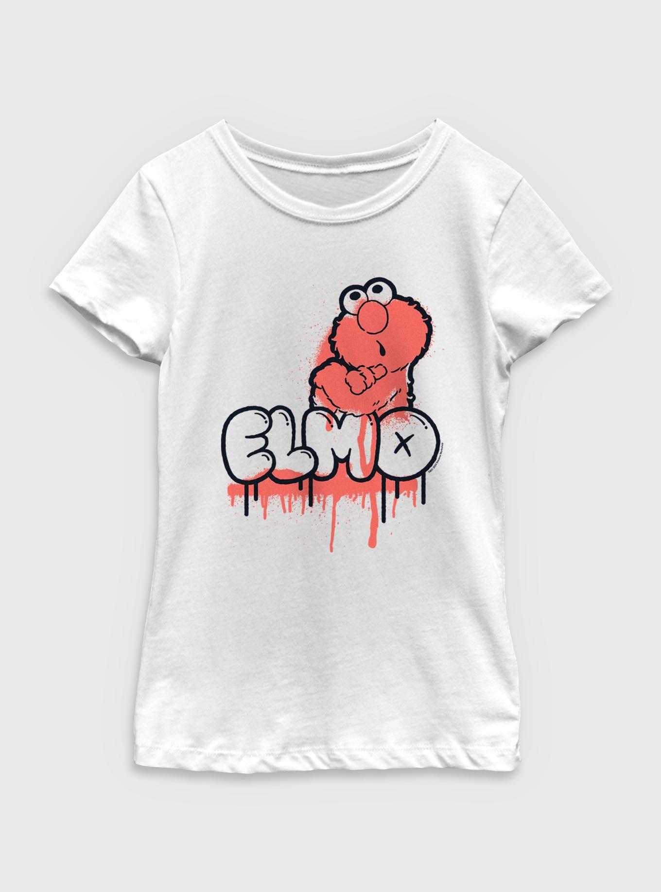 Sesame Street Elmo Graffiti Youth Girls T-Shirt, , hi-res