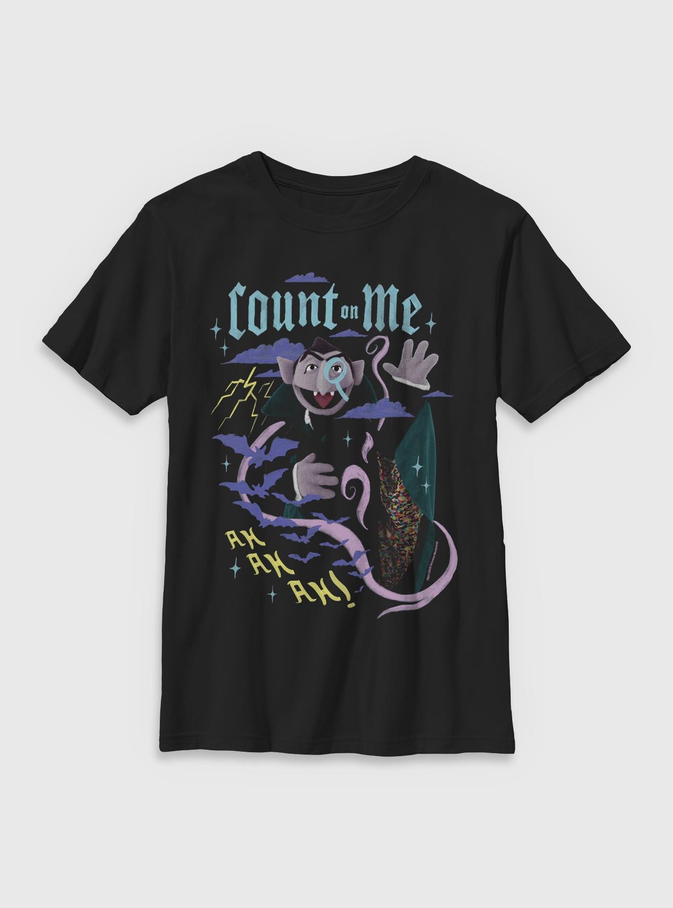 Sesame Street Count On Me Count Von Count Youth T-Shirt, , hi-res