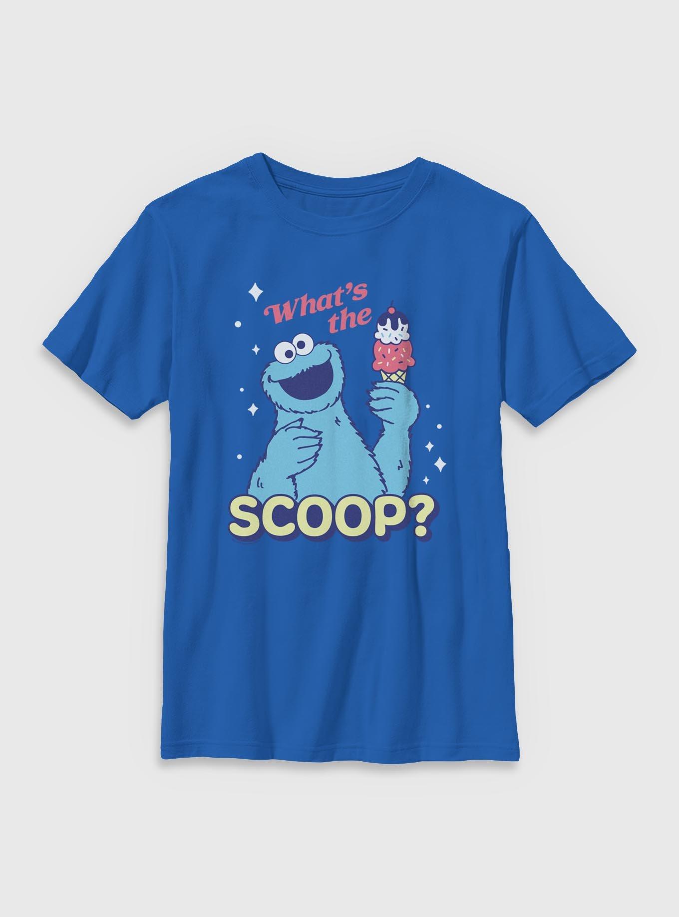 Sesame Street Cookie Monster What's The Scoop Youth T-Shirt, , hi-res