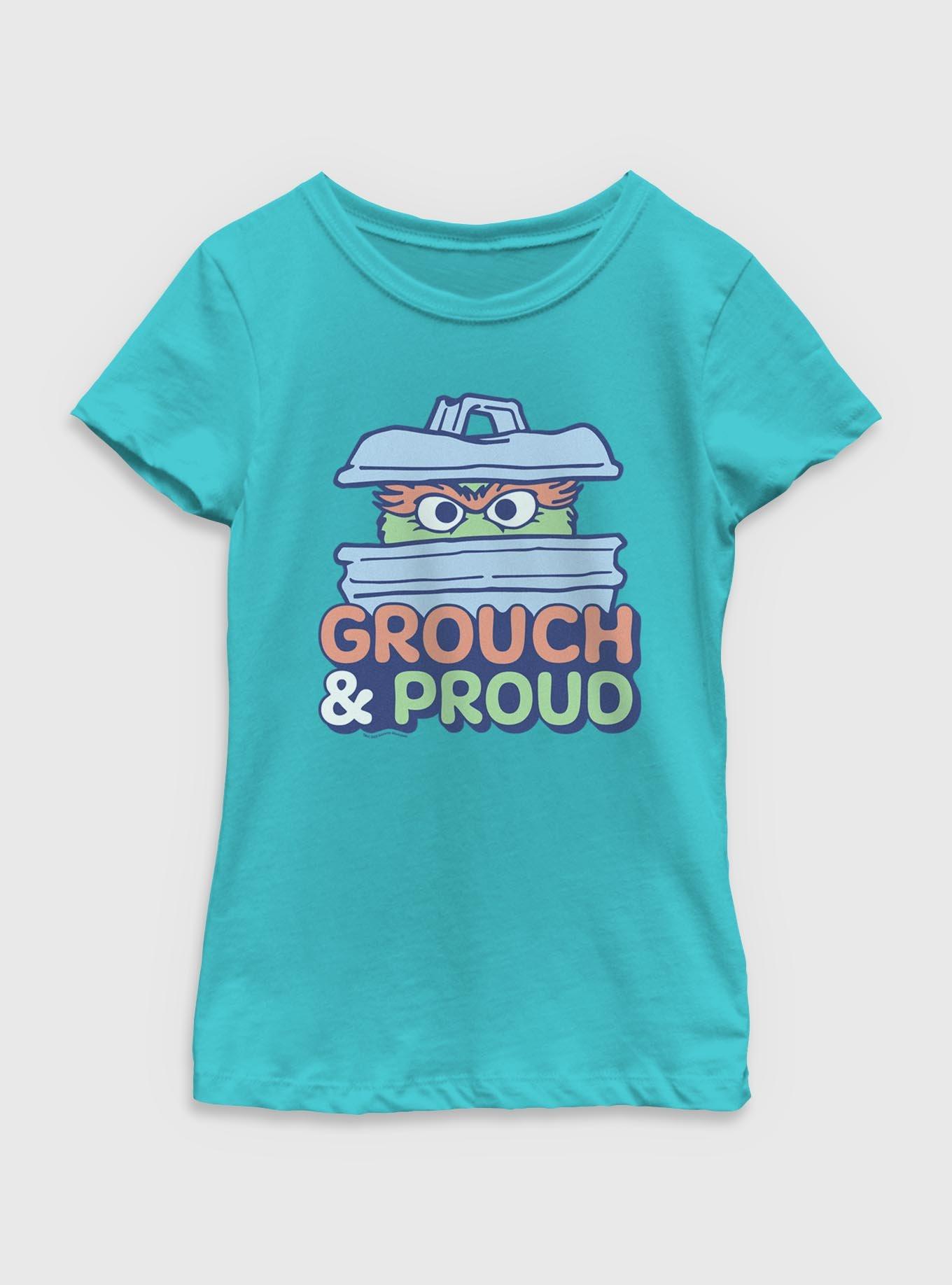 Sesame Street Oscar Grouch And Proud Youth Girls T-Shirt, , hi-res