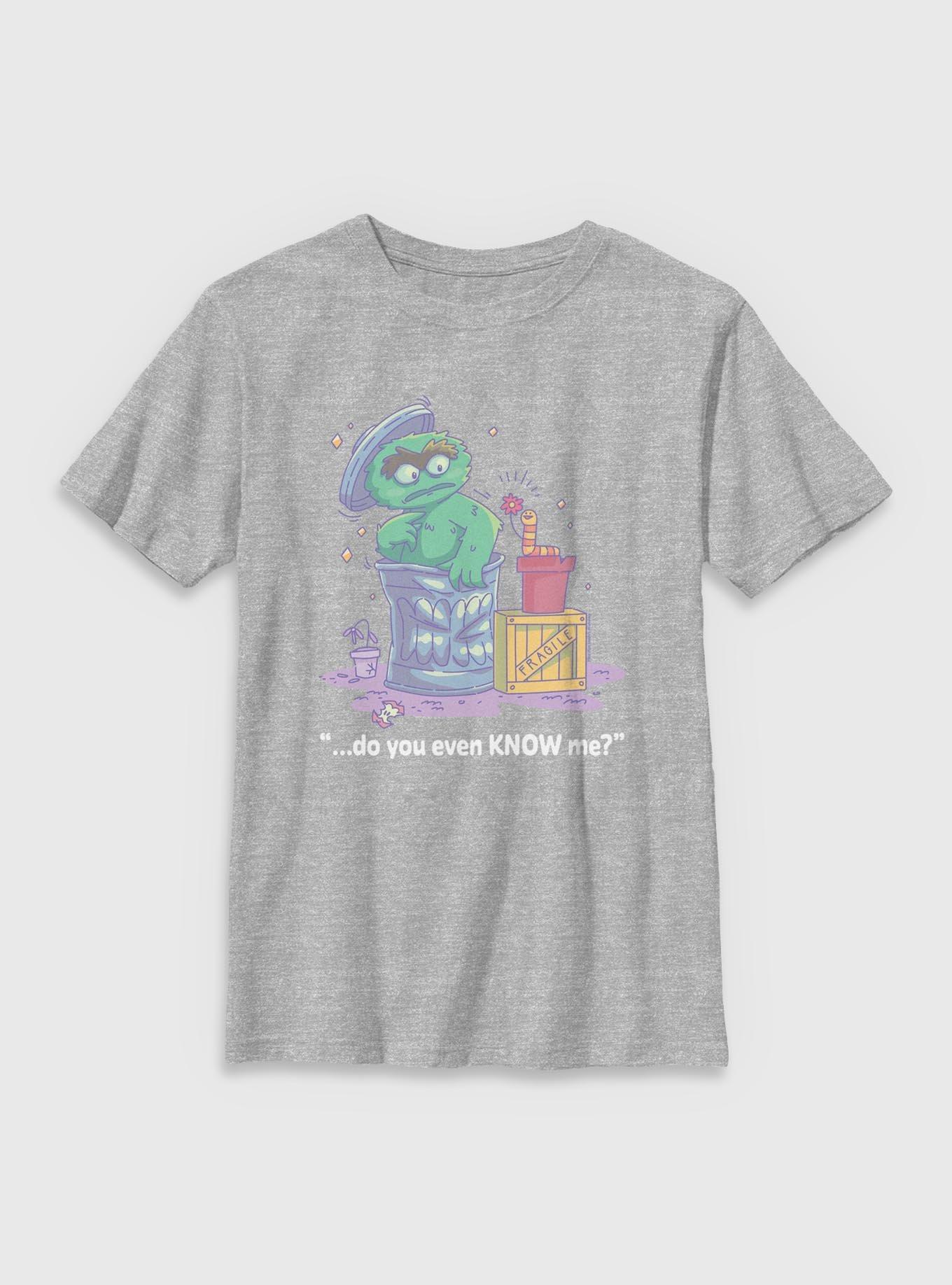 Sesame Street Oscar The Grouch Do You Even Know Me Youth T-Shirt, , hi-res