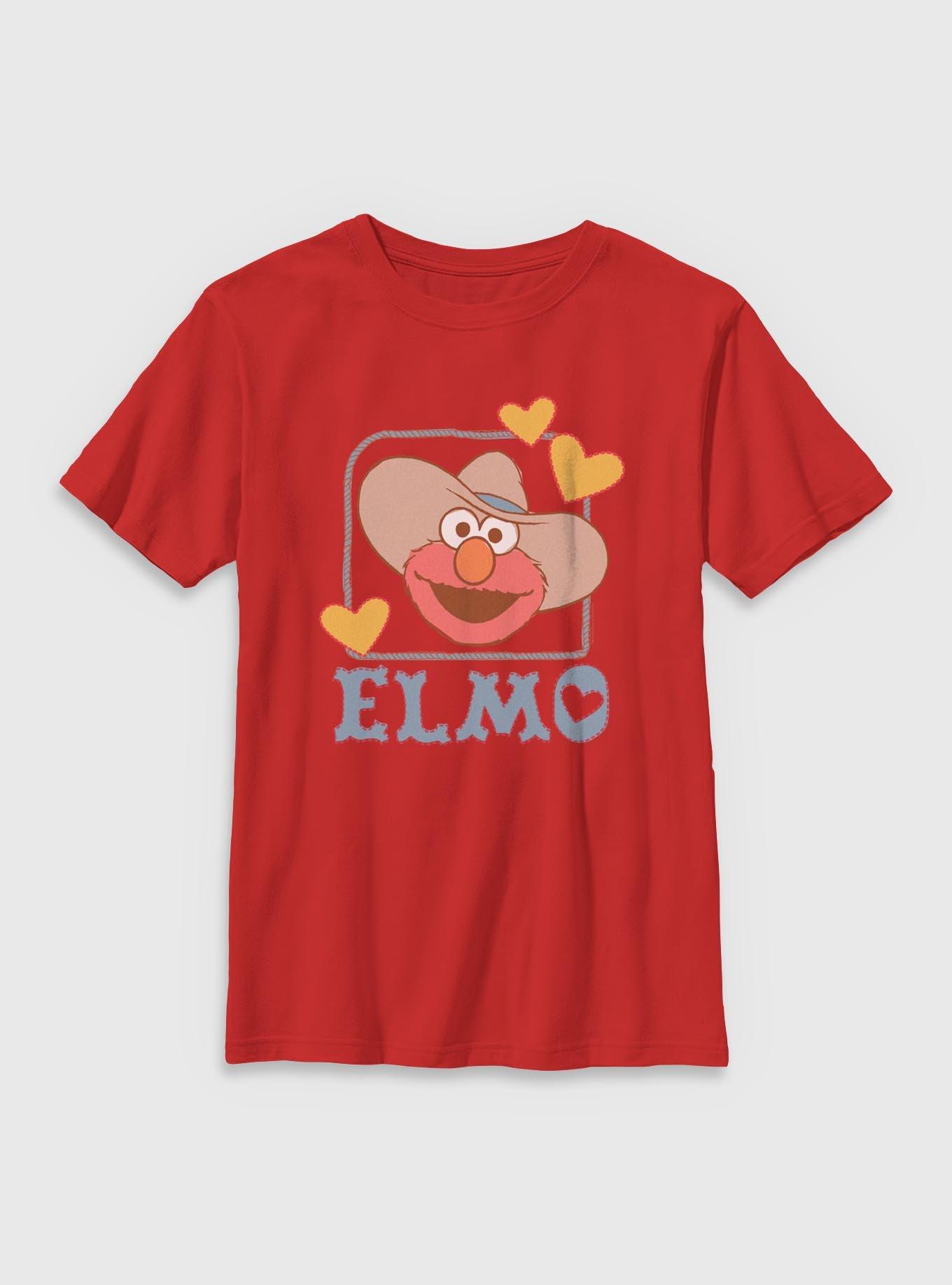 Sesame Street Cowboy Elmo Hello Friends Youth T-Shirt, , hi-res