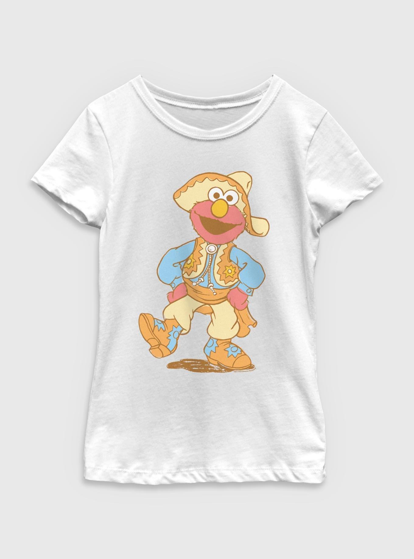 Sesame Street Elmo Cowboy Let's Play Youth Girls T-Shirt, , hi-res