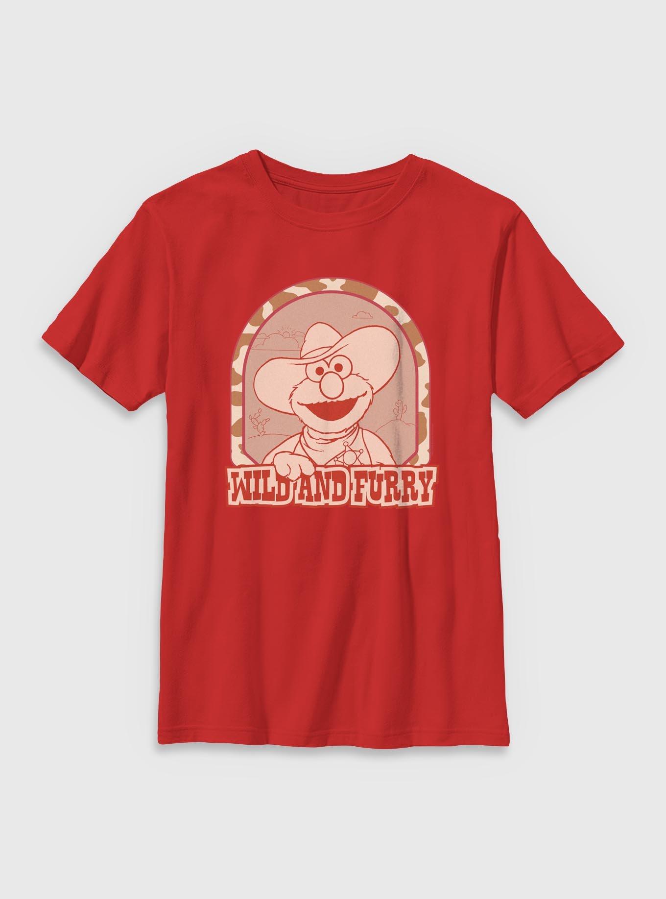 Sesame Street Elmo Wild And Furry Youth T-Shirt, , hi-res