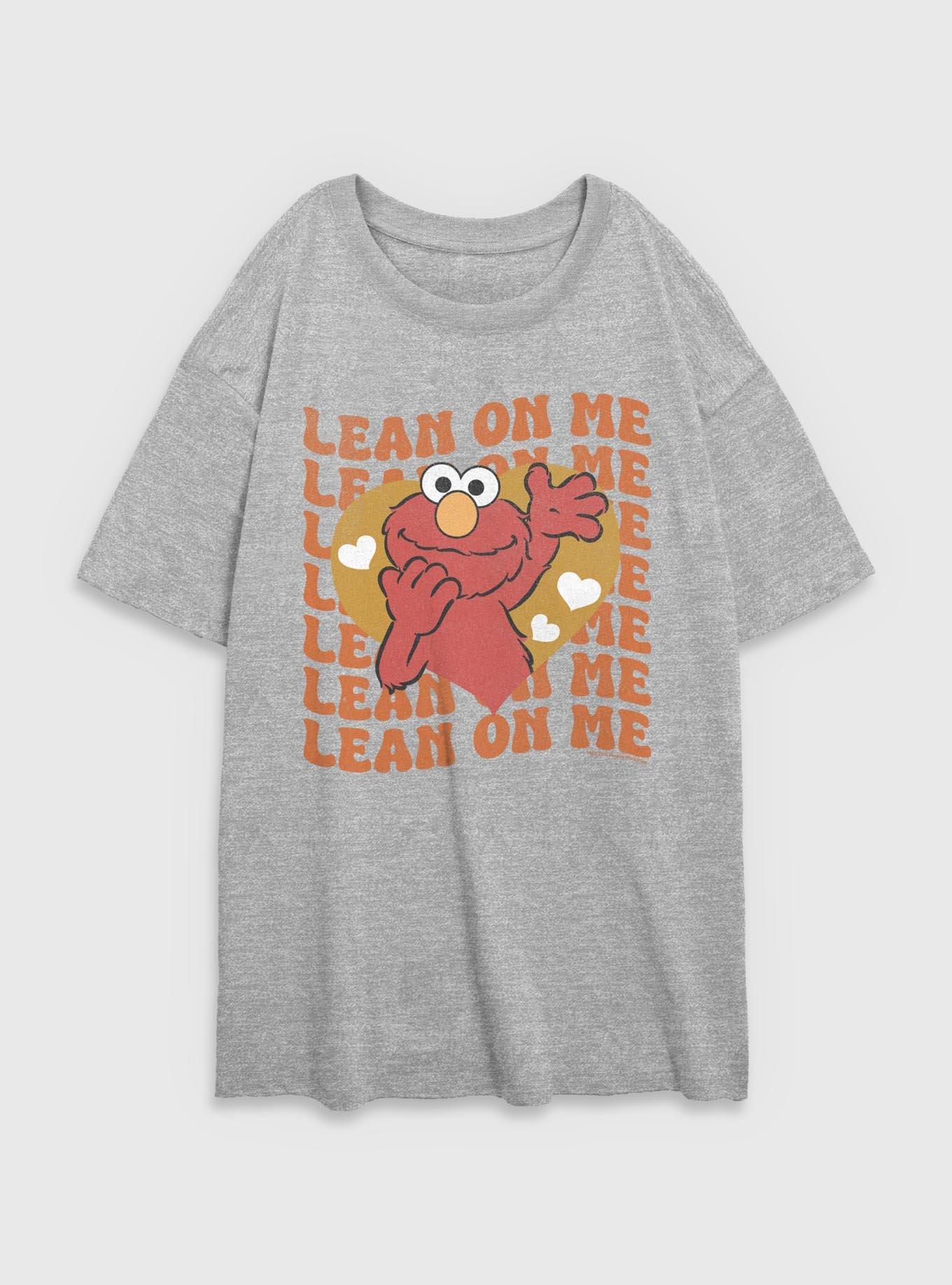 Sesame Street Lean On Me Elmo Womens Oversized T-Shirt, , hi-res